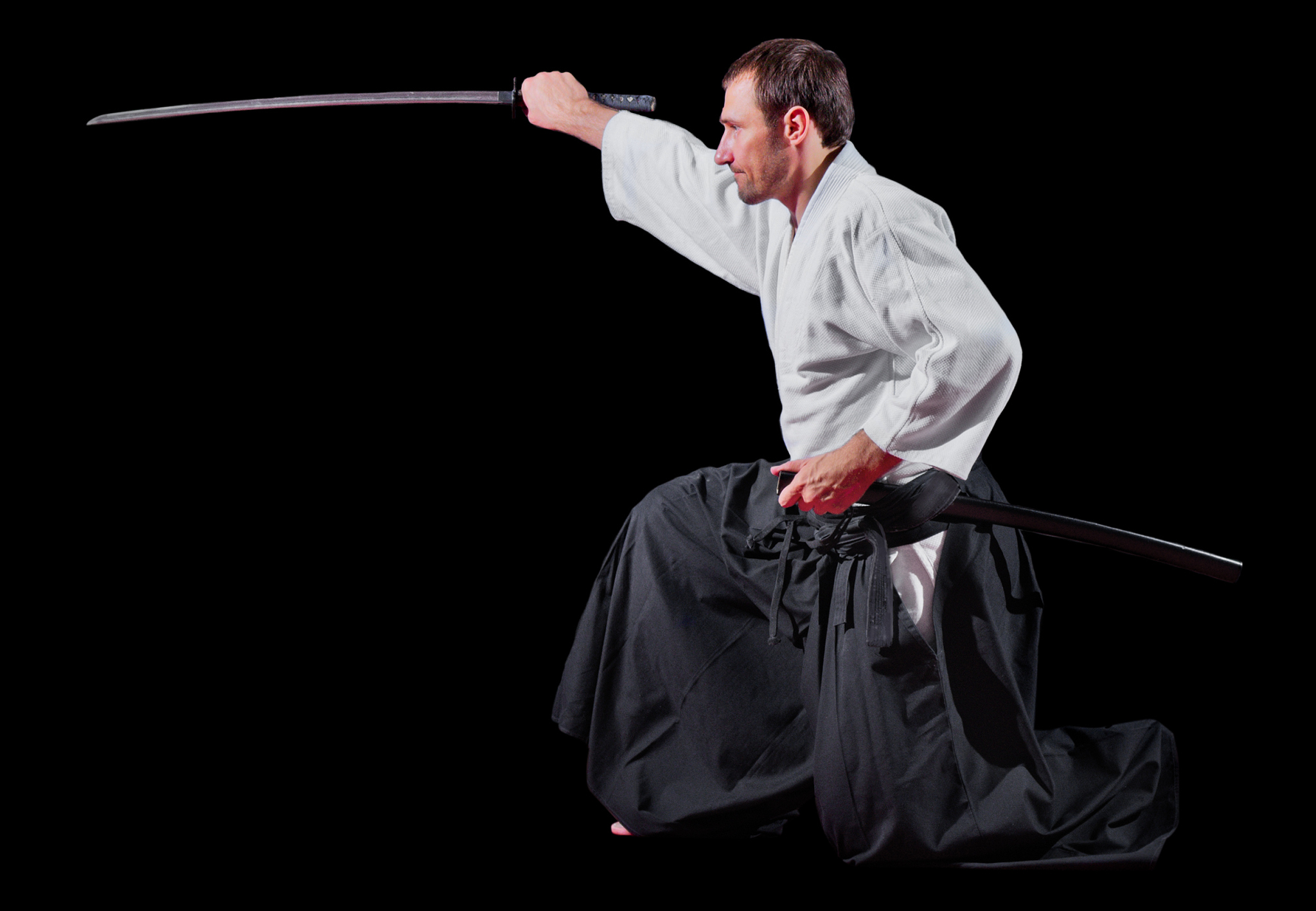 martial arts fighter isolated