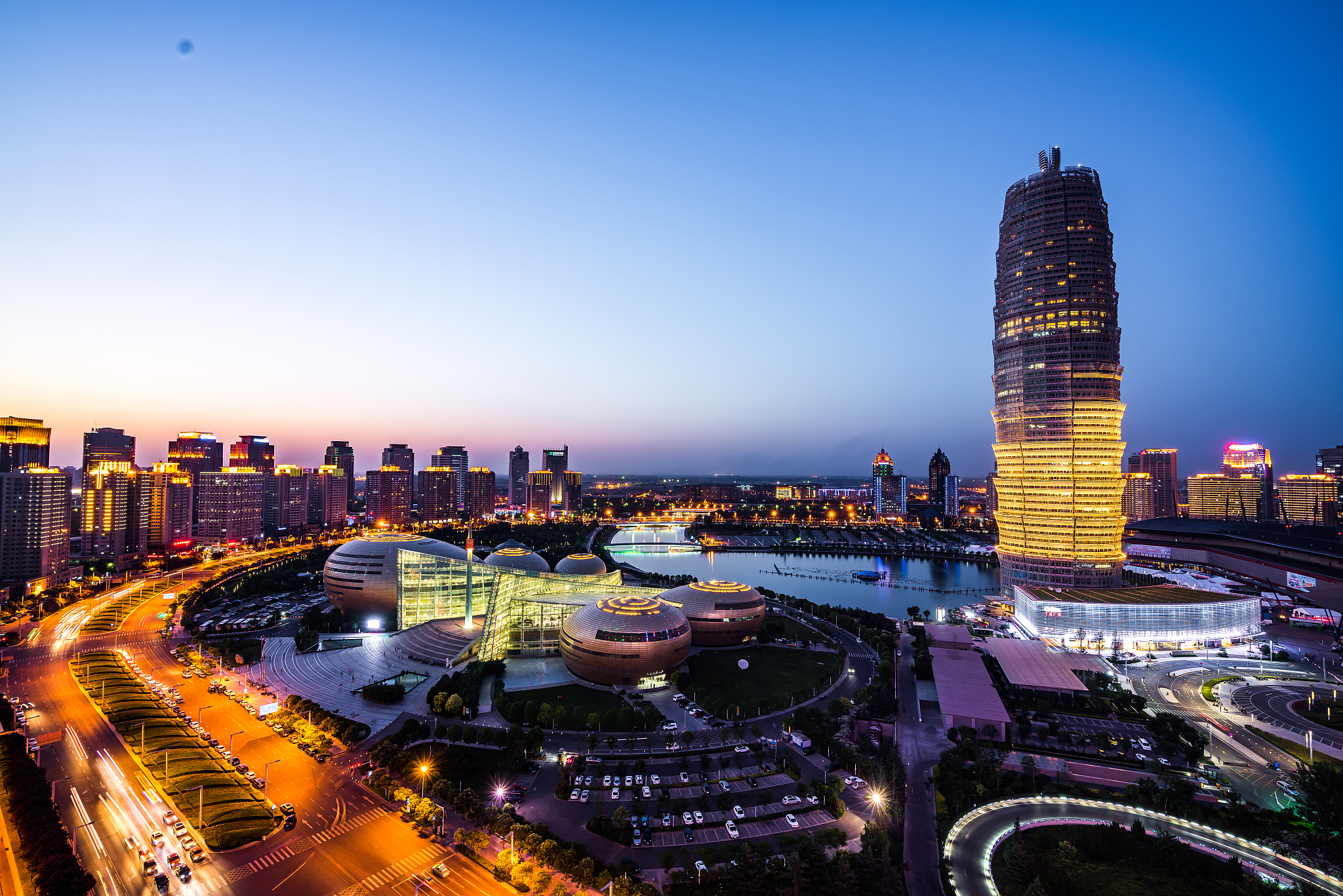 河南郑州都市风光