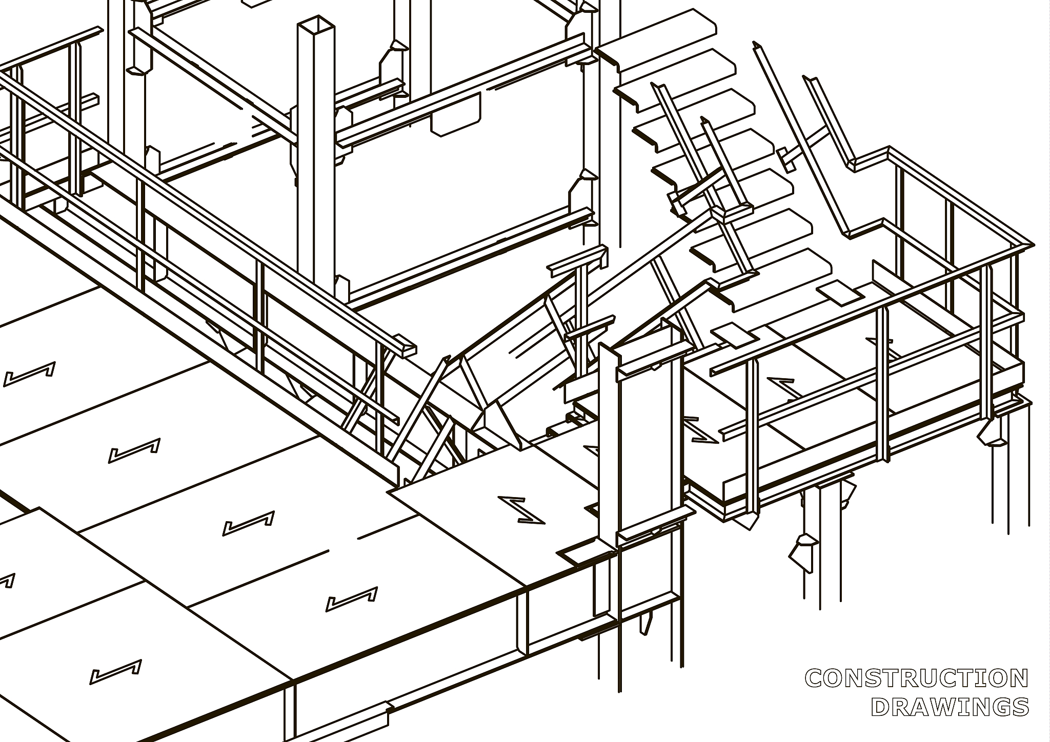 building. metal construction