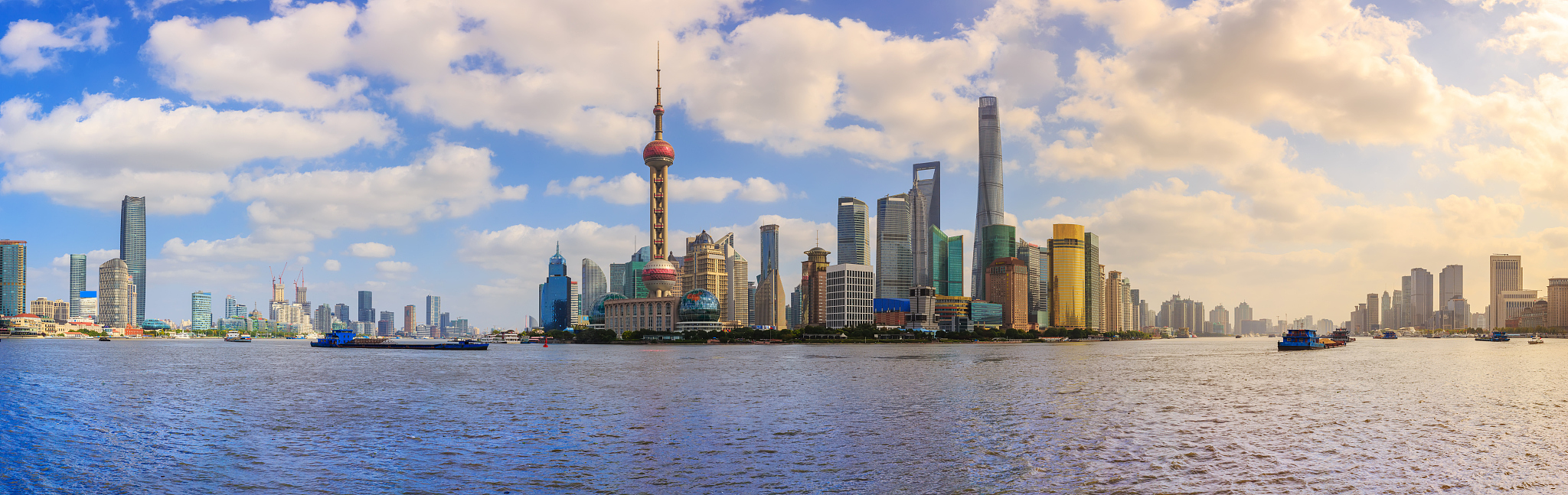 skyline of shanghai, pudong and lujiazui