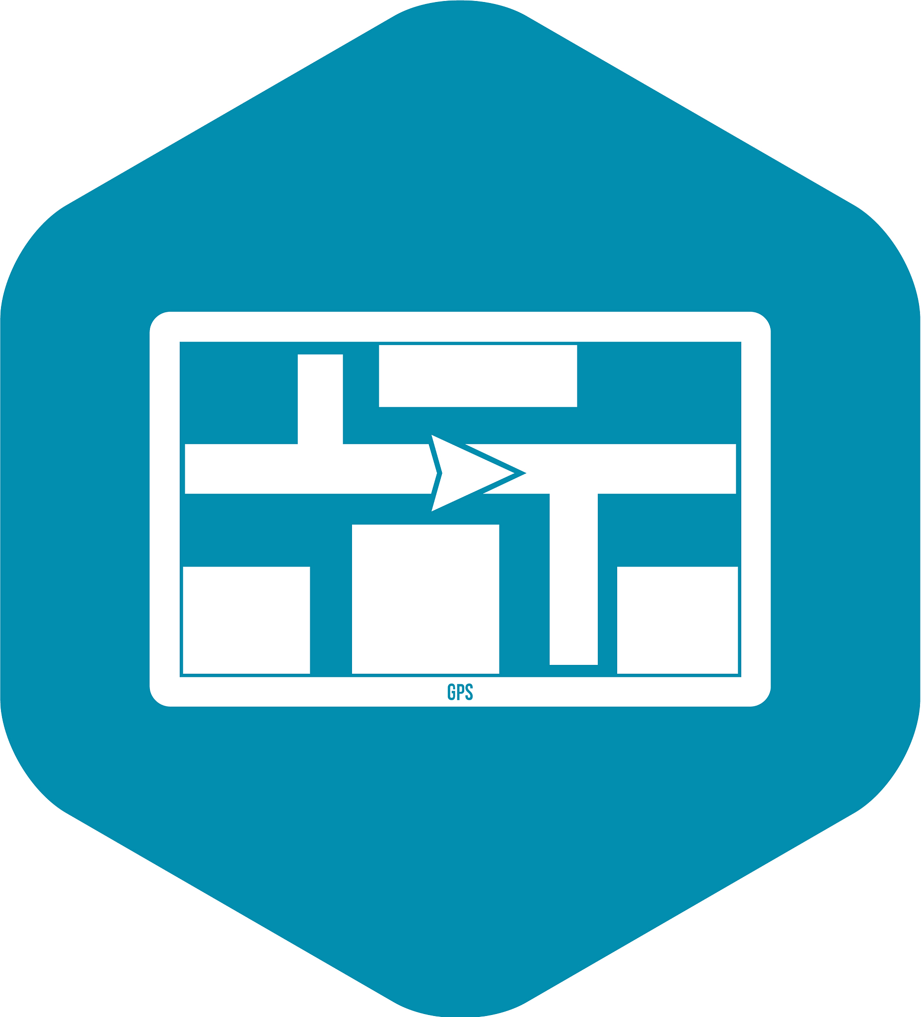 gps navigation icon simple style