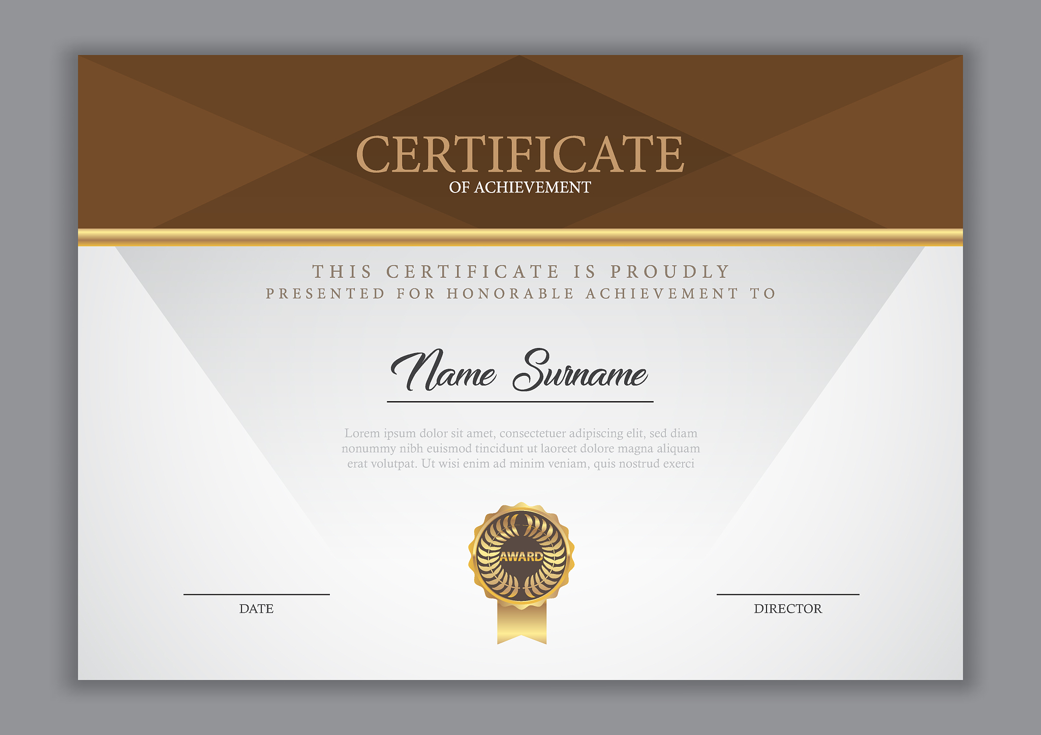 certificate template