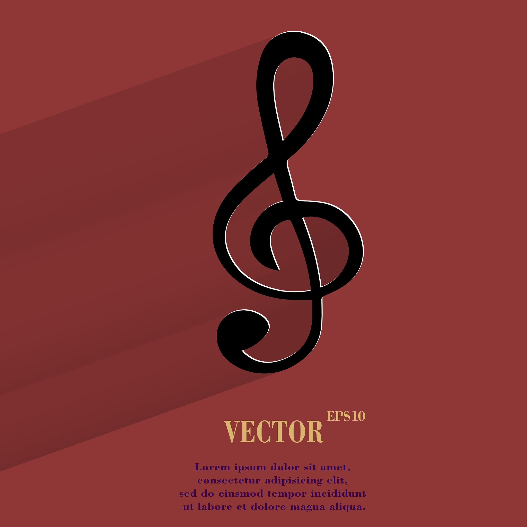 music elements notes web icon flat design