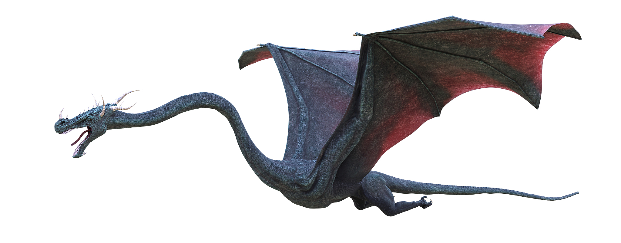 dragon isolated on white background (3d creature render)