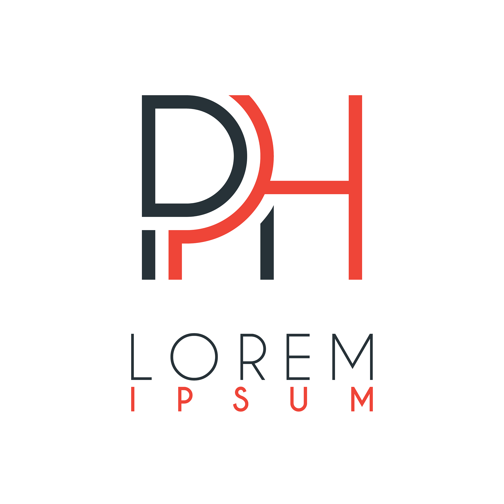 the logo between letter p and letter h or ph