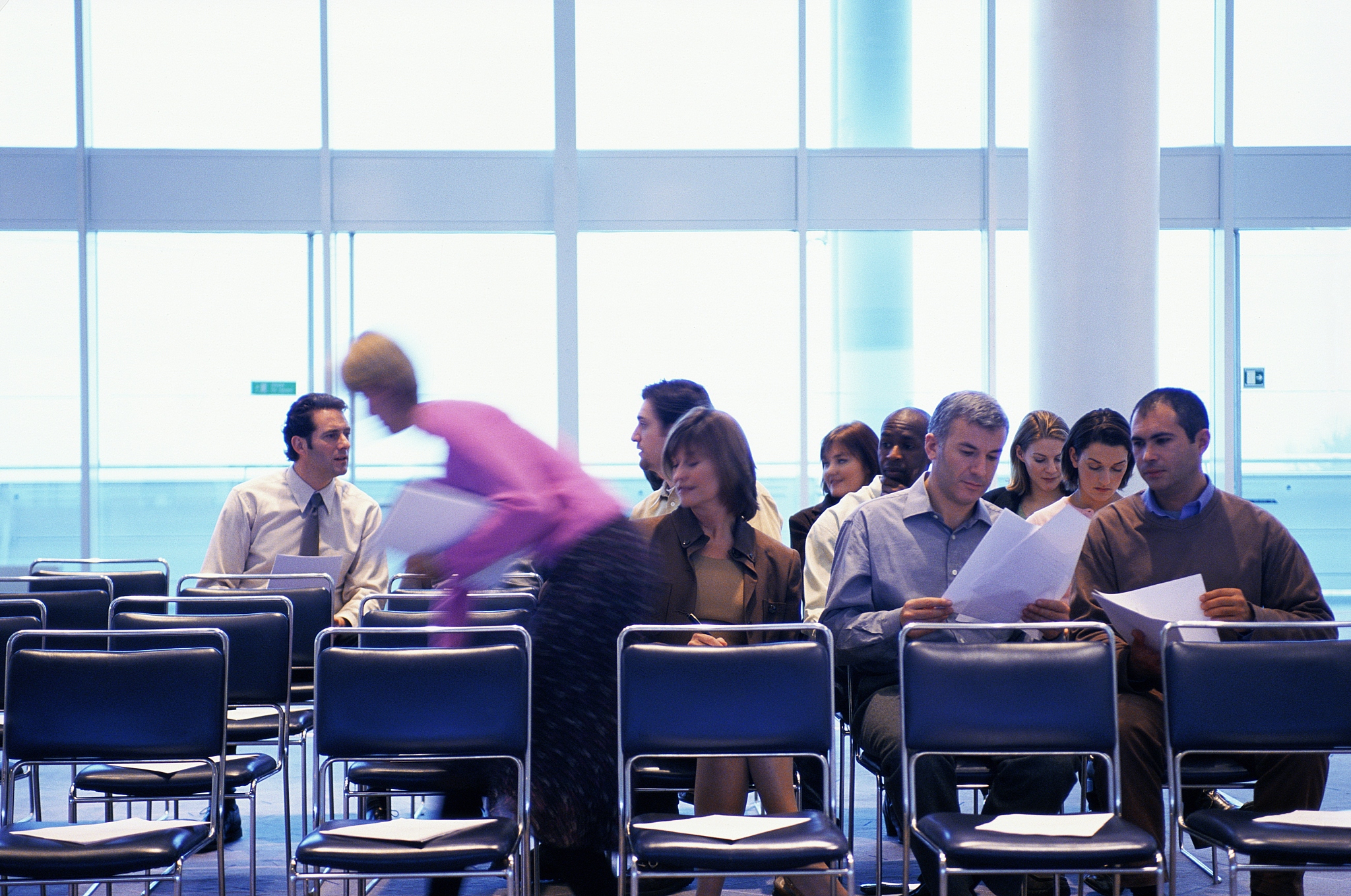 group of business people in meeting room