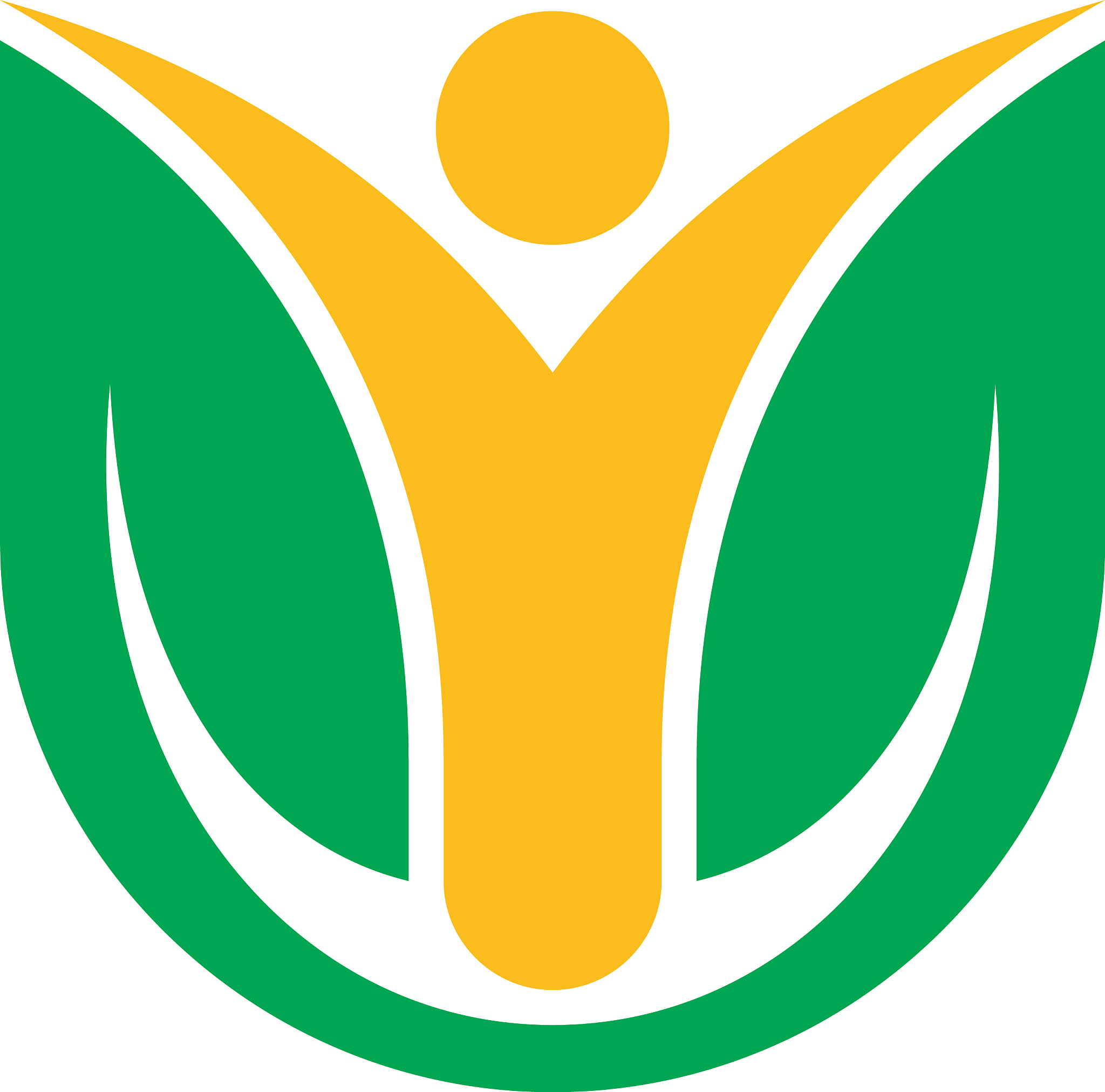 abstract leaf human eco nature logo vetor