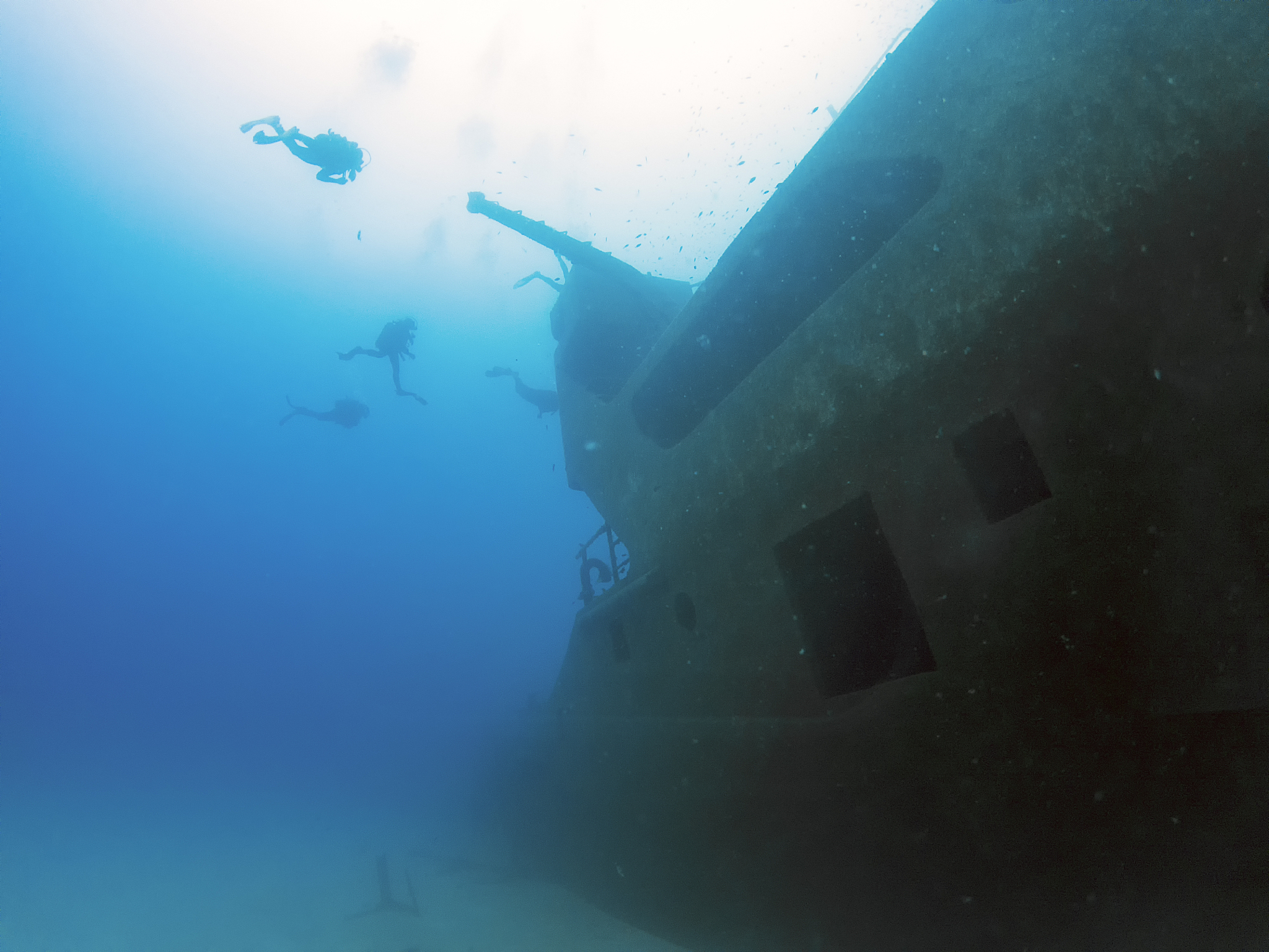 the wreck of the um el faroud off the coast of malta