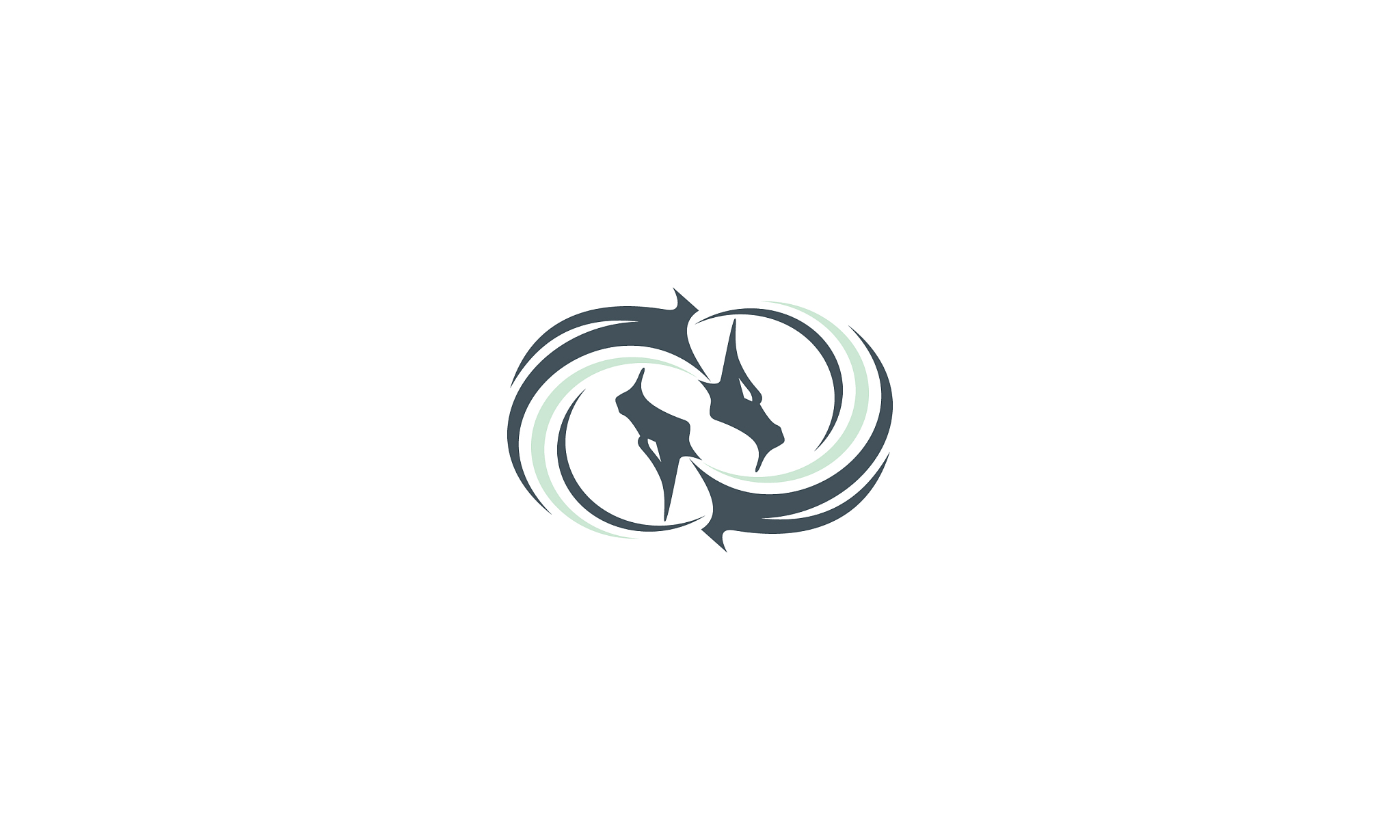 dragon head logo icon