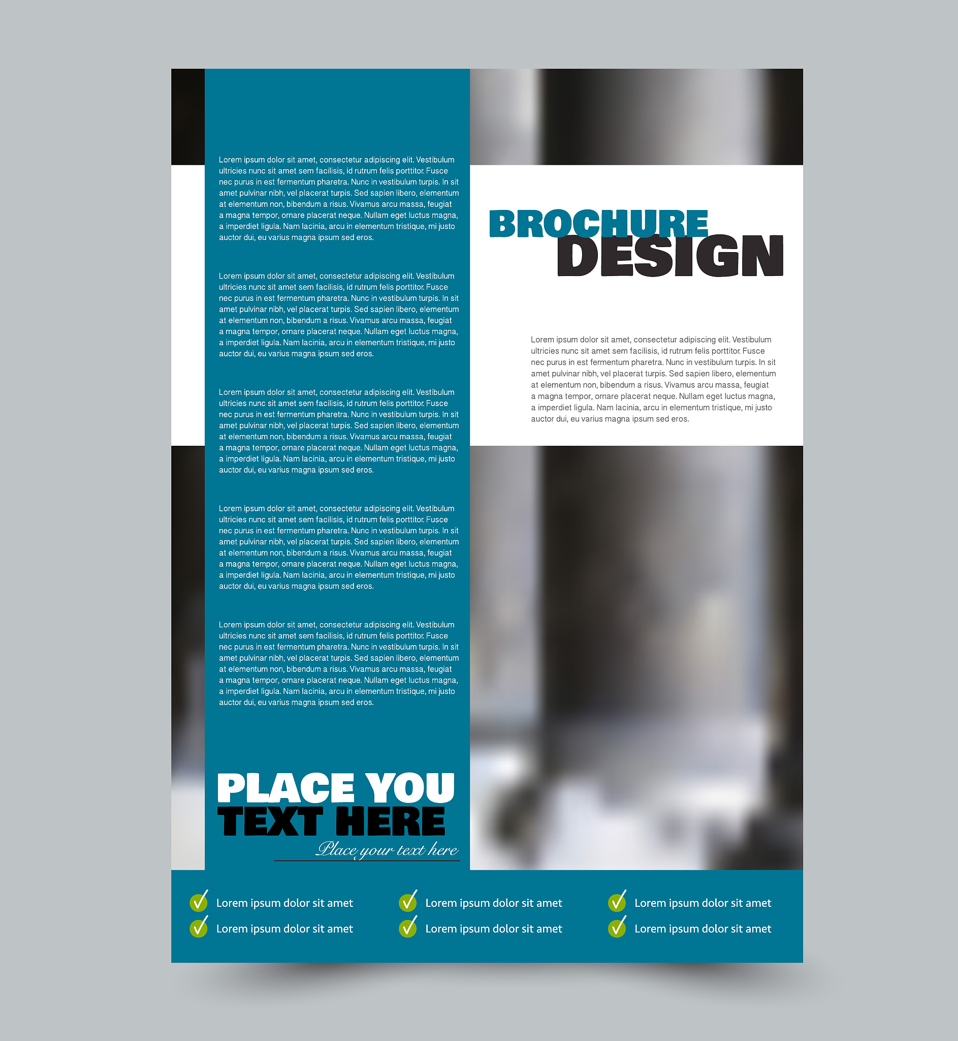 business flyer template a4 size. brochure design. annual report 