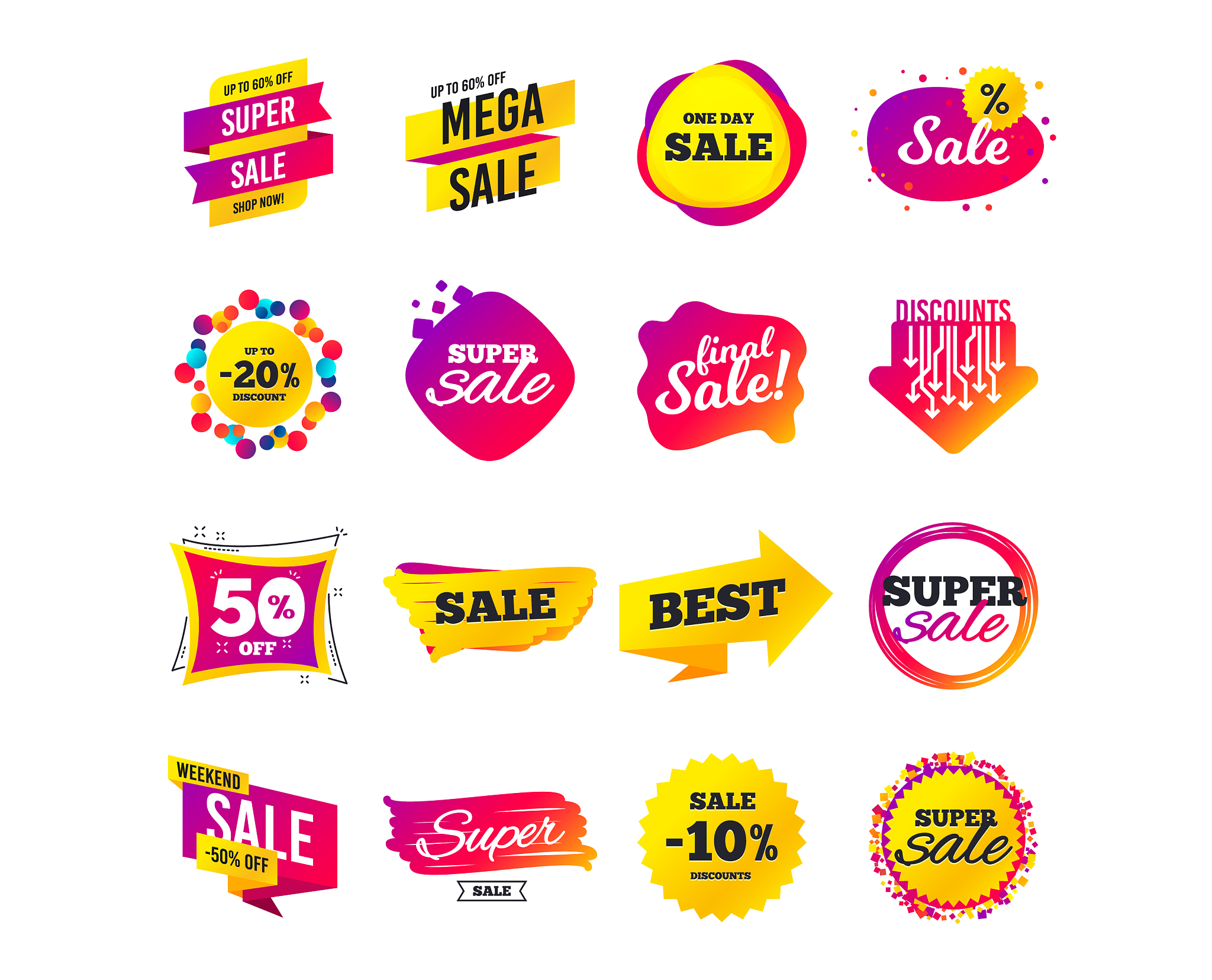 sale banner templates special offer tags