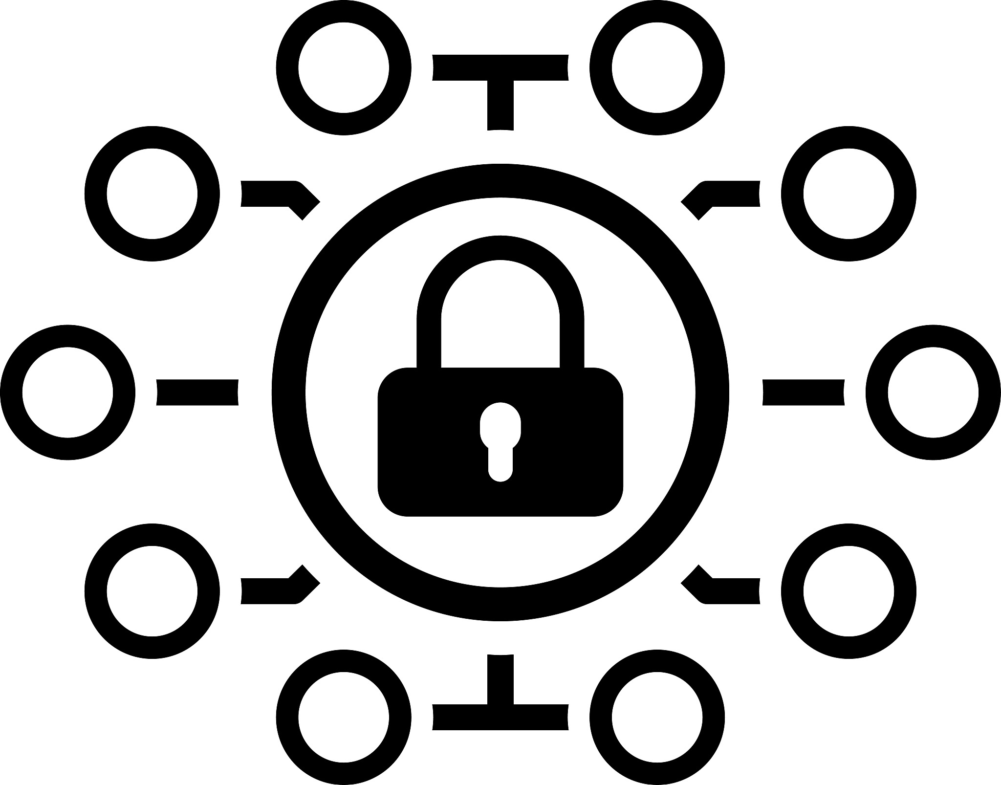 security point icon. flat design.