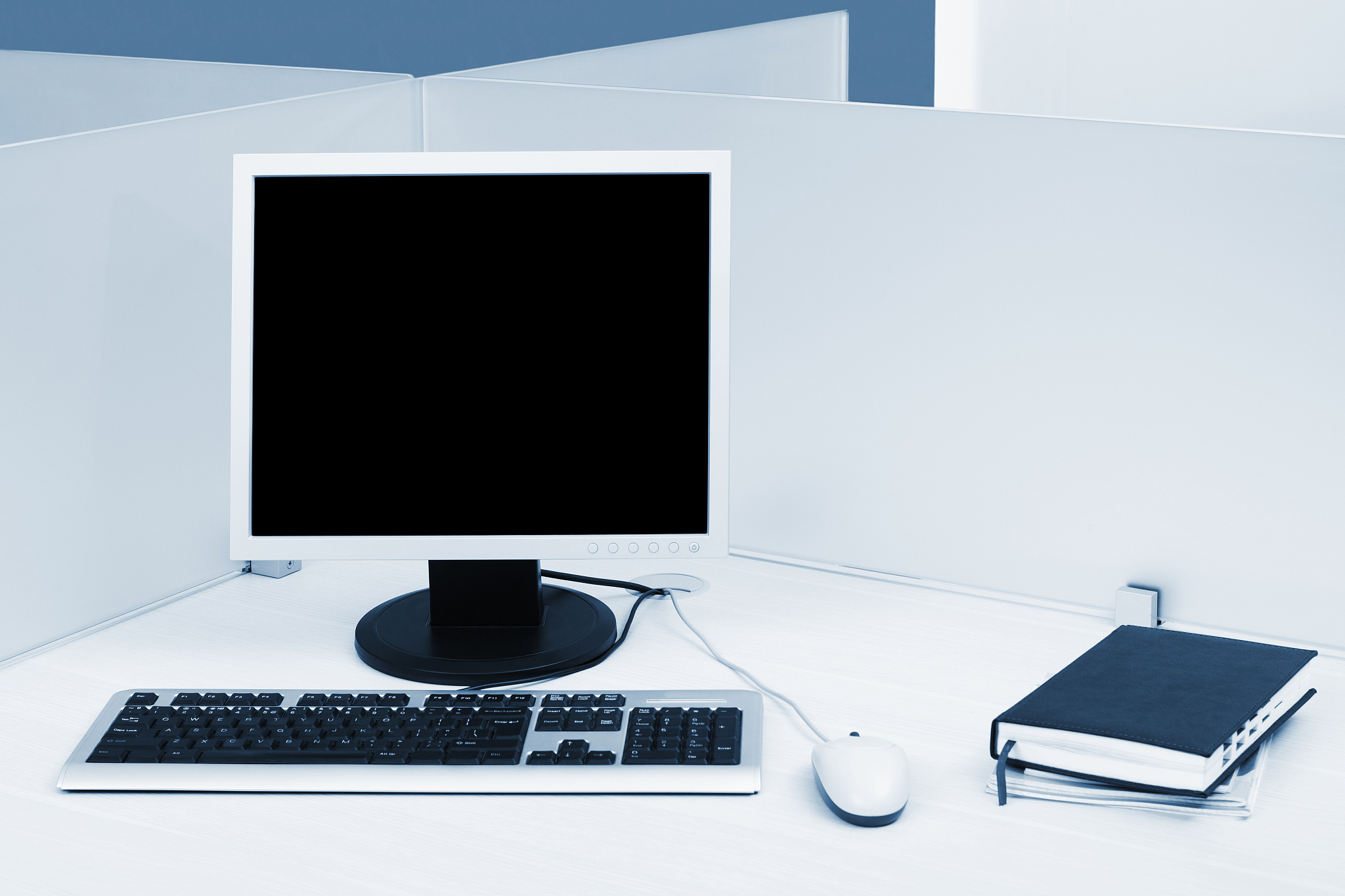 computer on desk