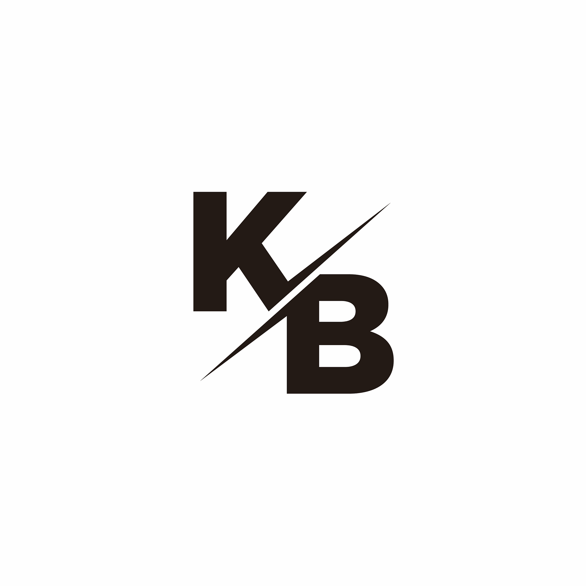 logo monogram slash concept with modern designs