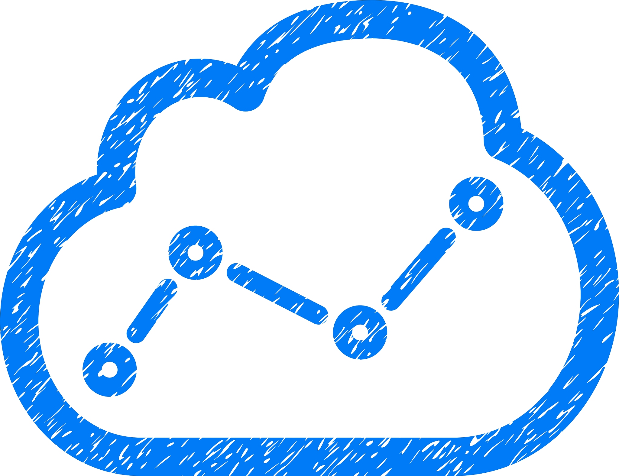 cloud trend grainy texture icon