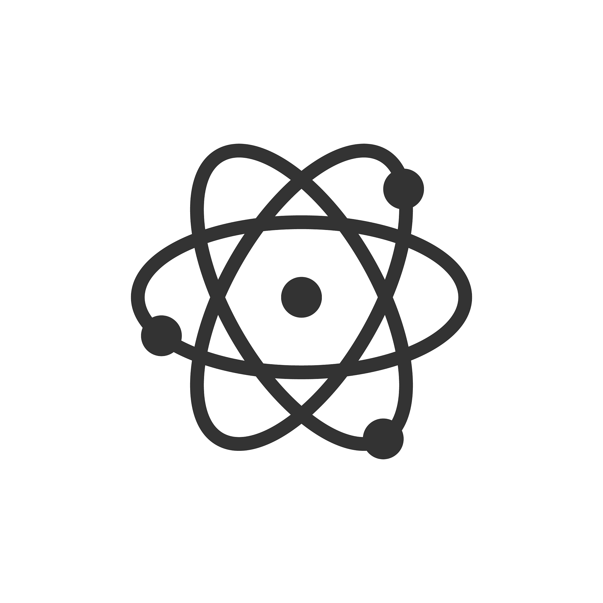 science icon in flat style dna cell on white