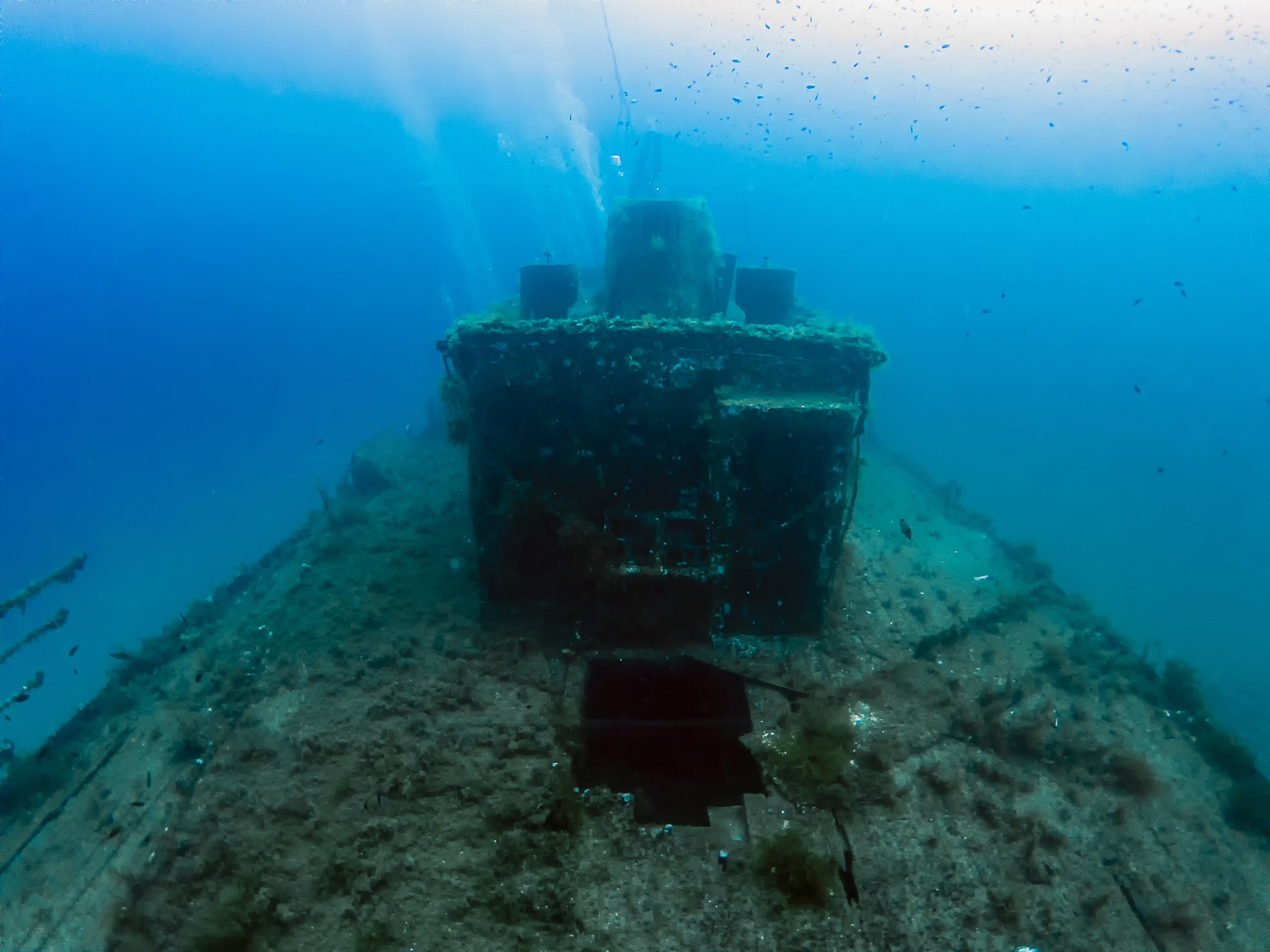 the wreck of the mv karwela near gozo, malta