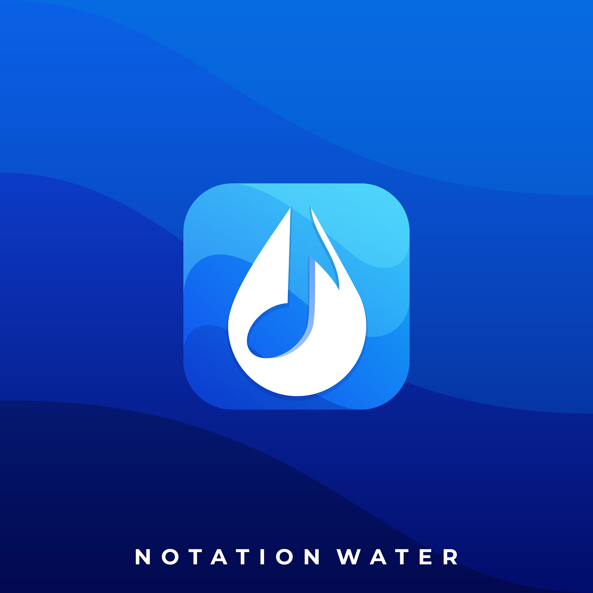 water music icon application template