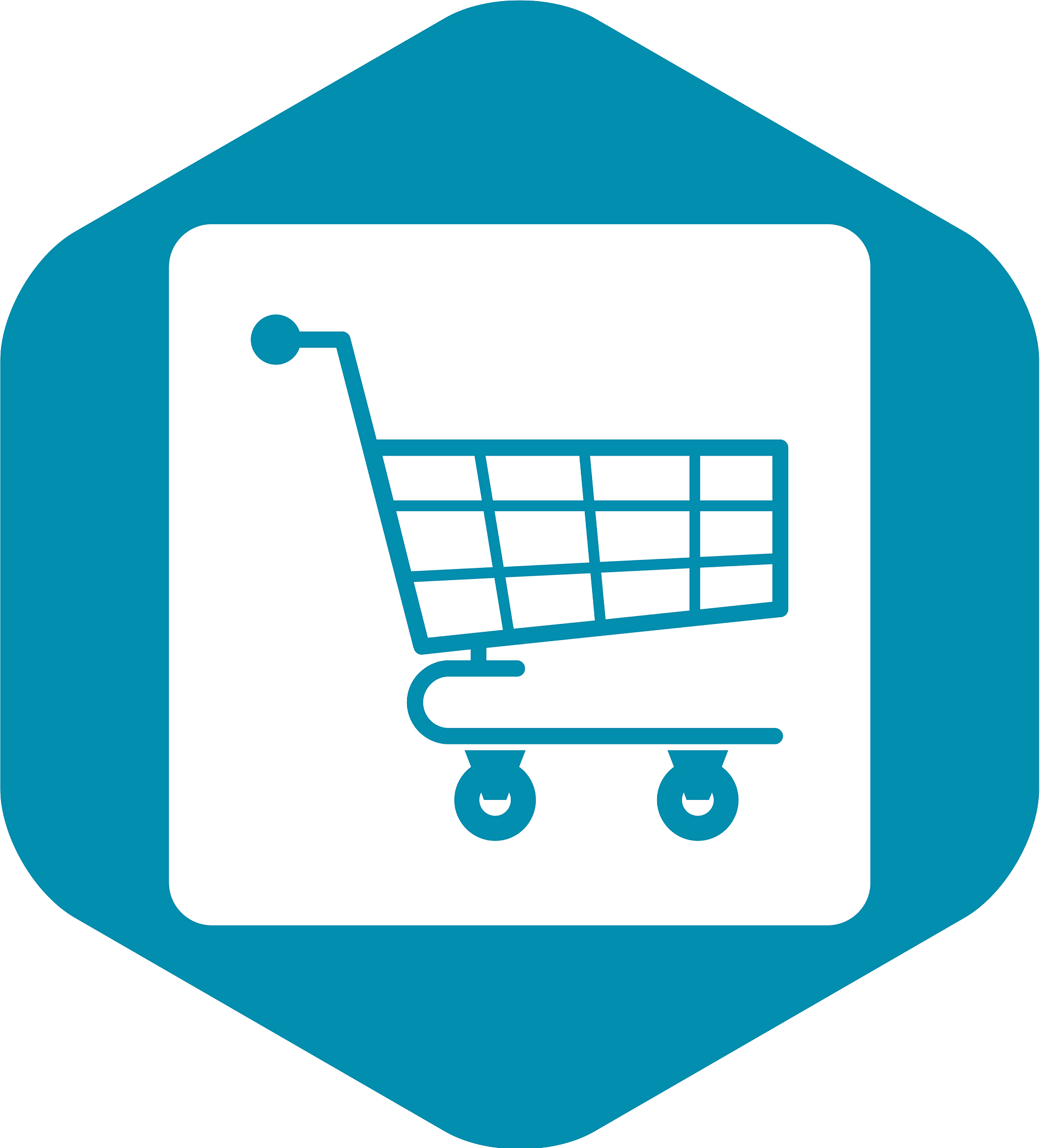 shopping cart icon simple