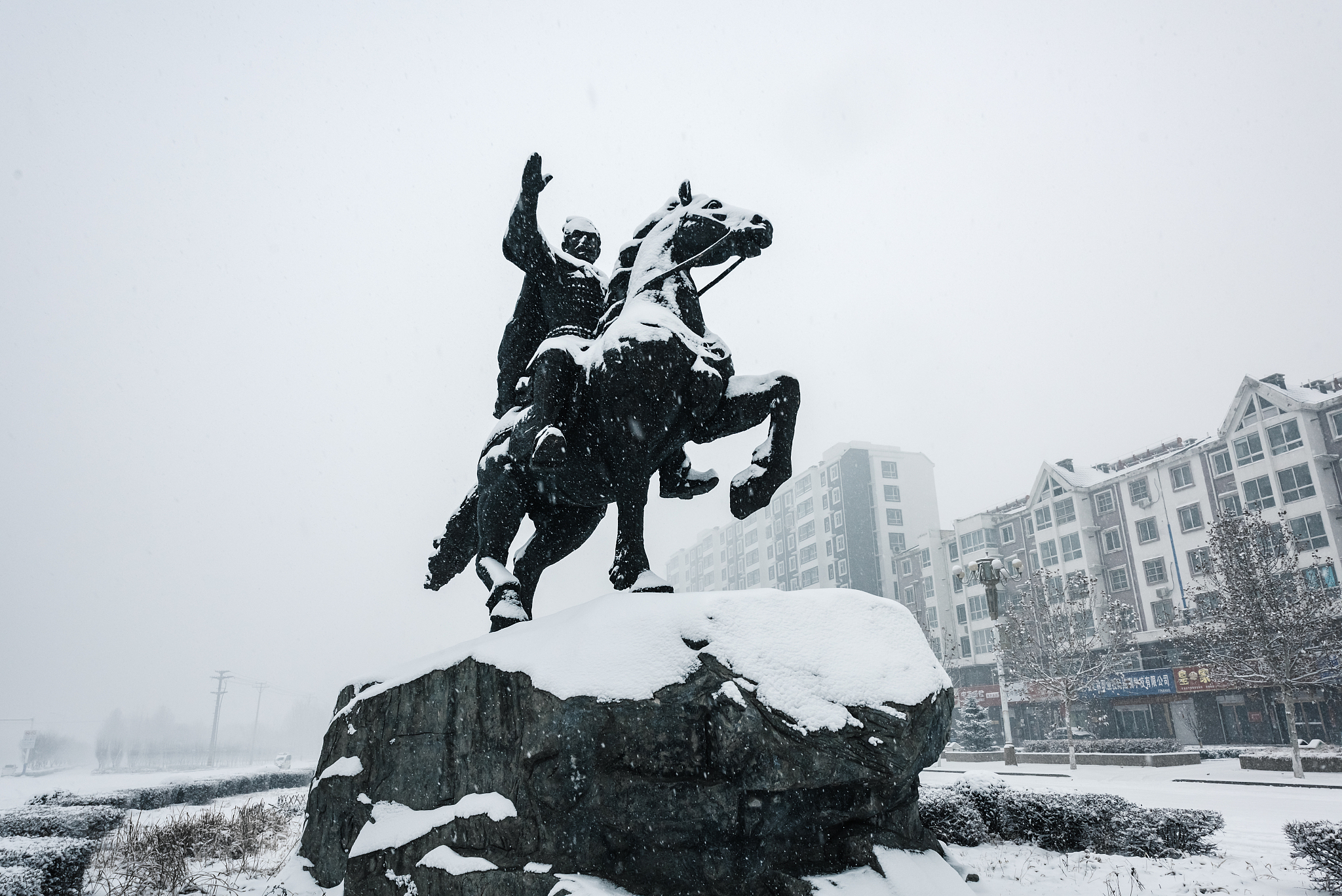 雪中的汉光武帝刘秀