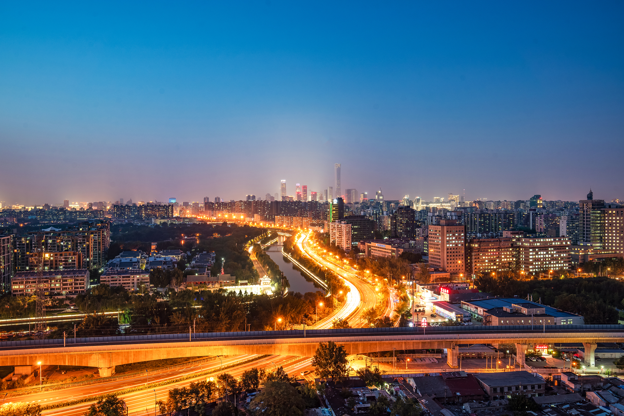 北京城市夜景