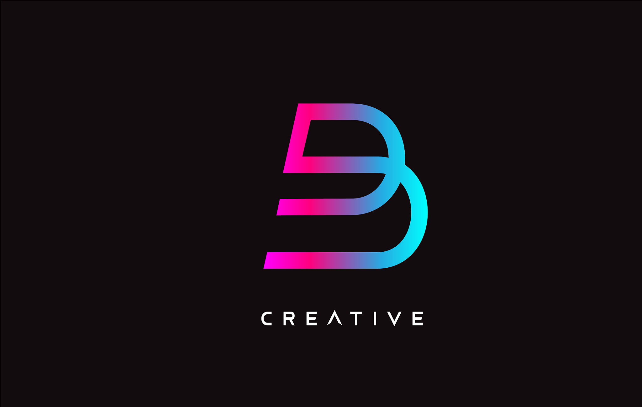 b letter design logo with creative modern trendy