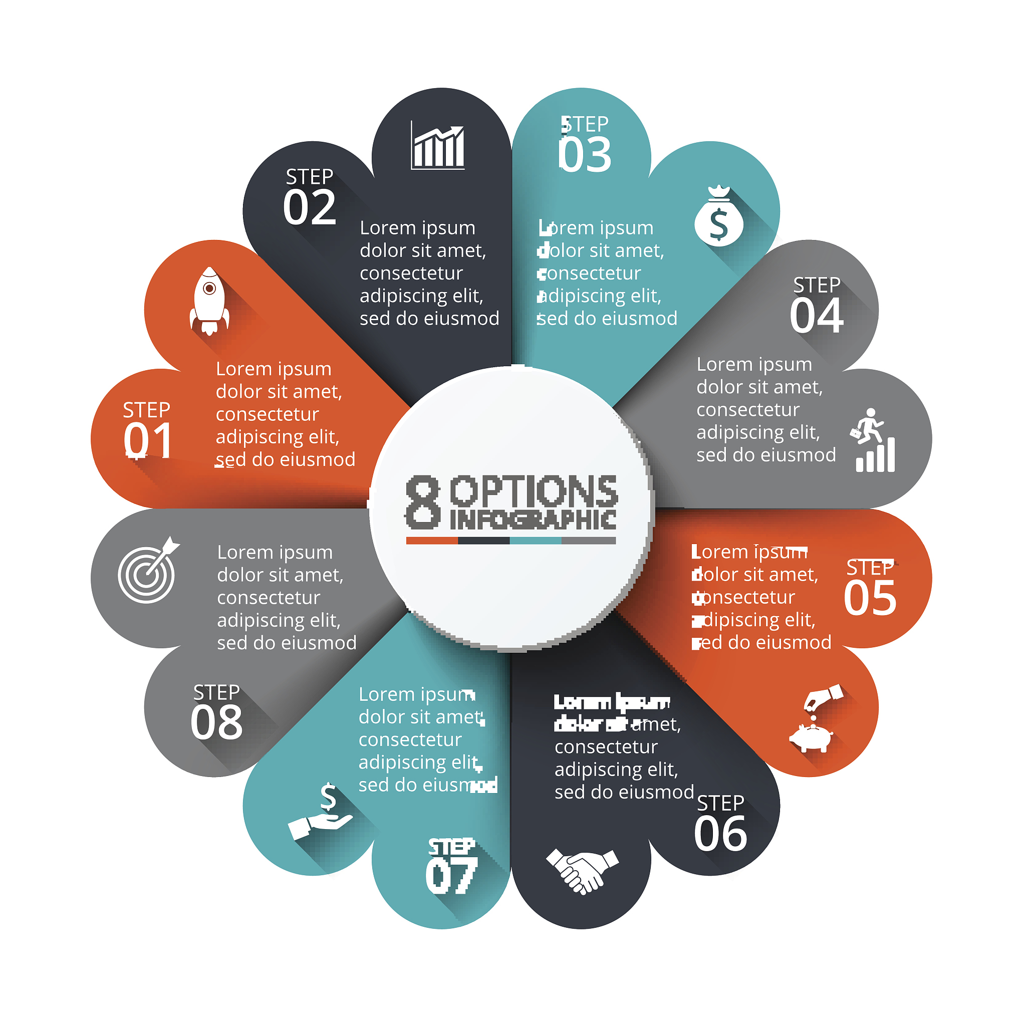 vector circle element for infographic.