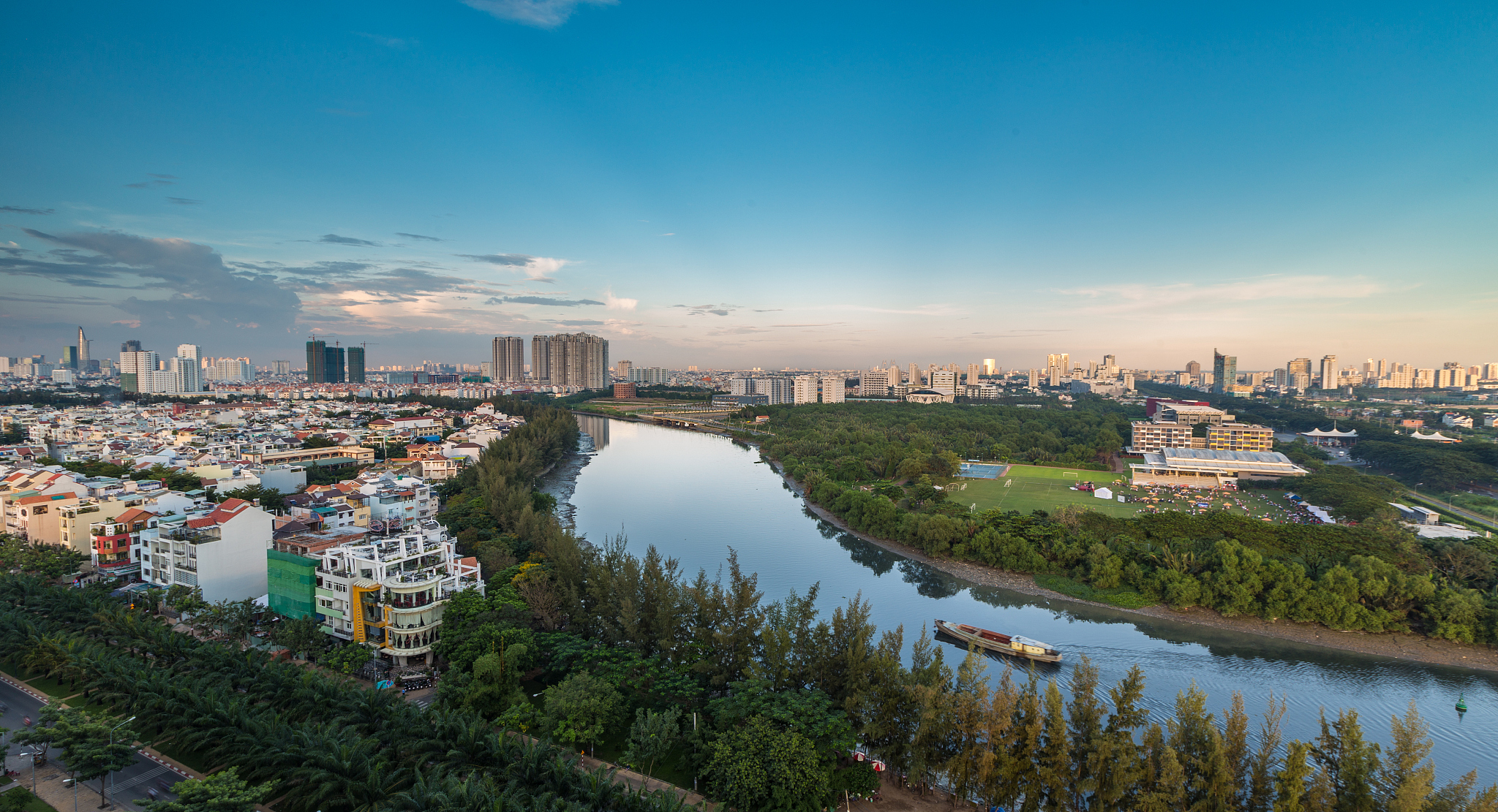 royalty high quality free stock image aerial view of ho chi minh