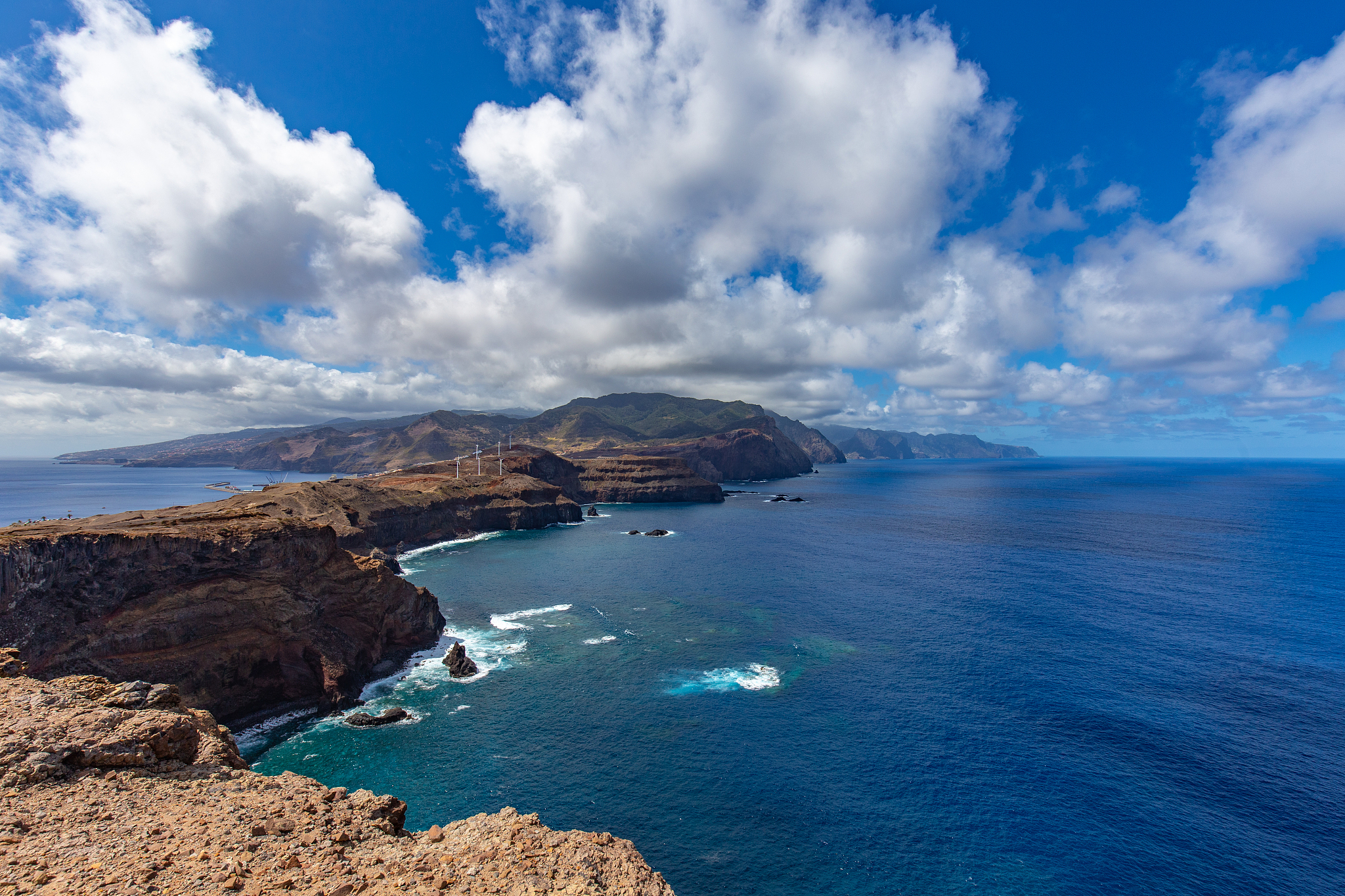 panoramic view of sea against sky