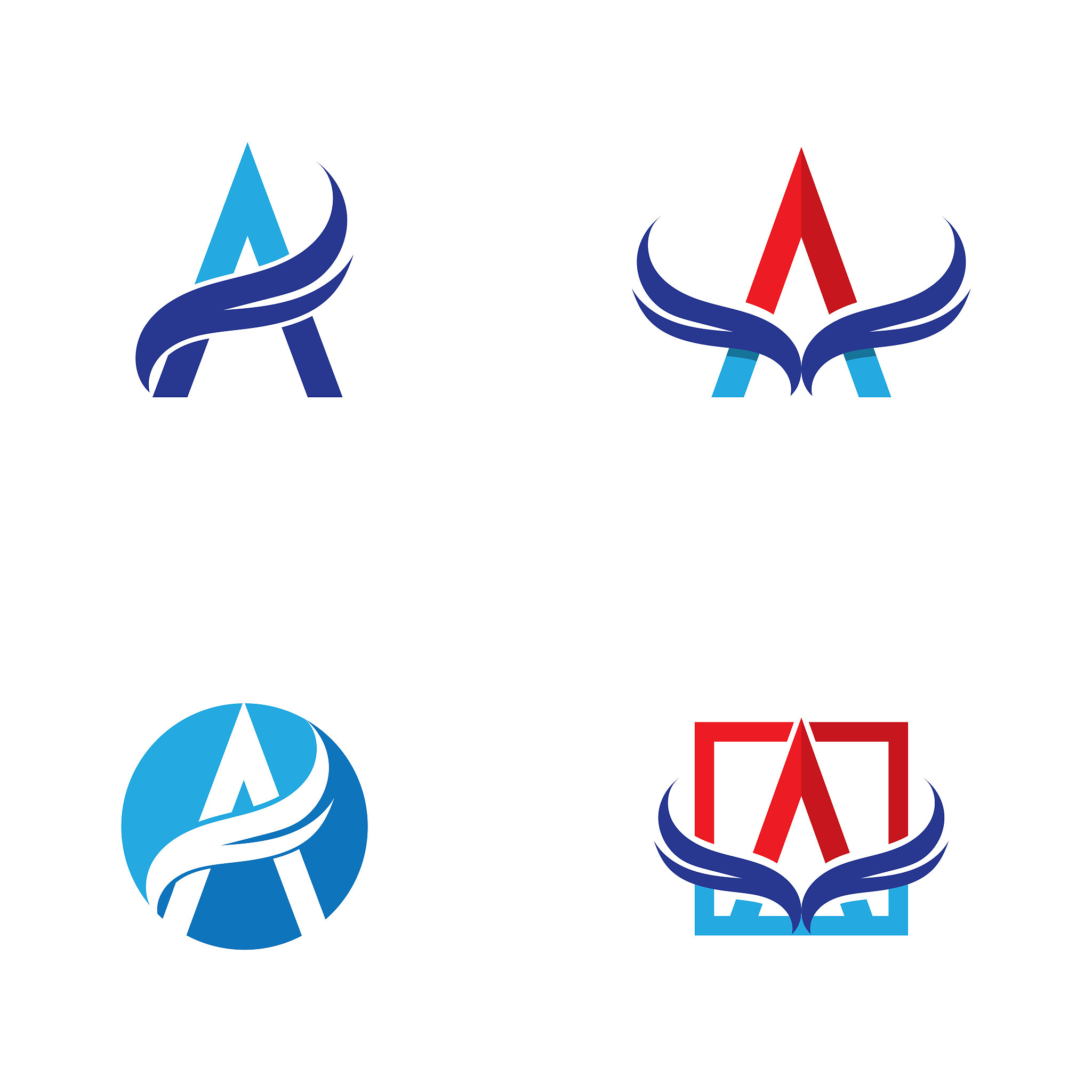 a letter logo template