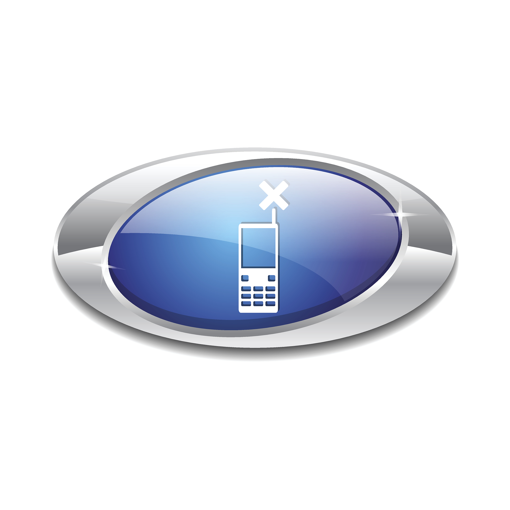 phone blue vector icon button
