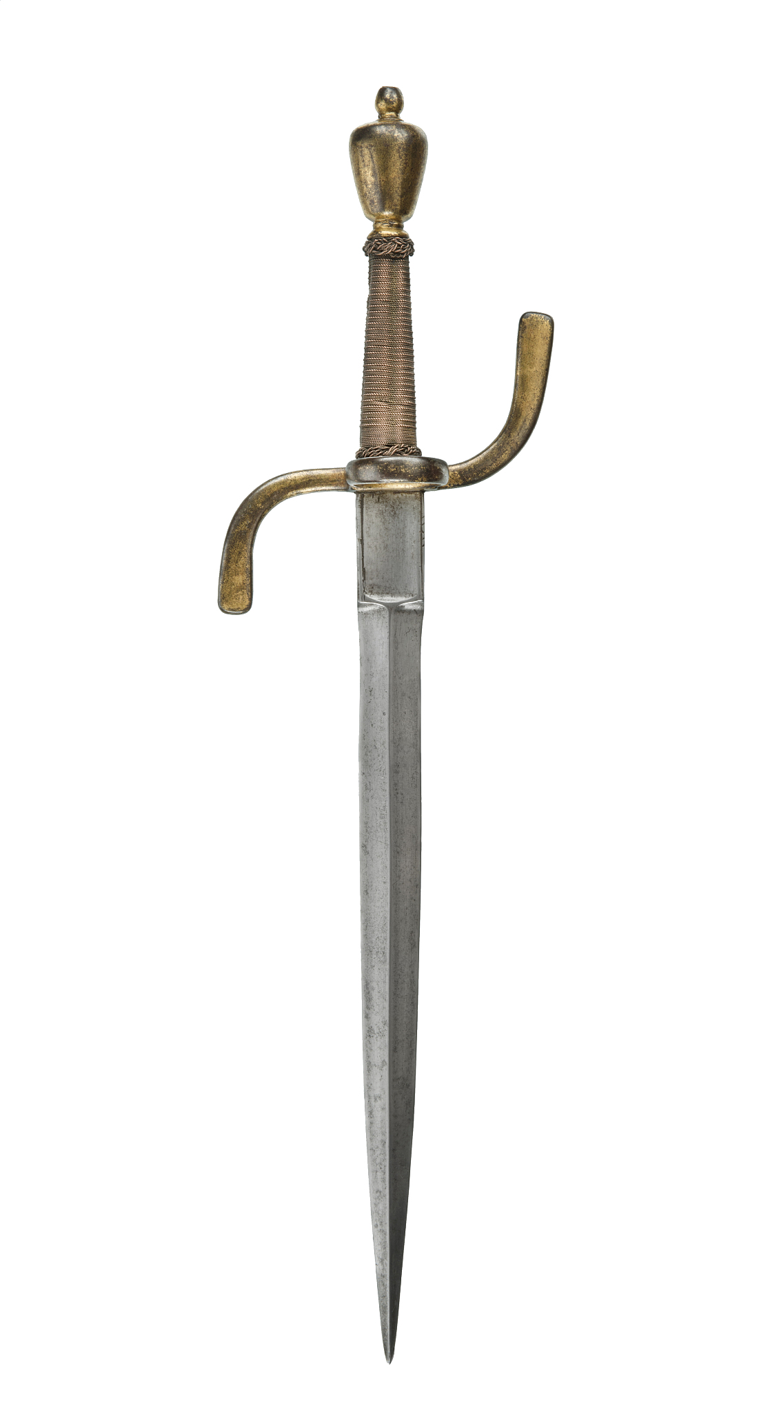 antique medieval gilt hilted european dagger