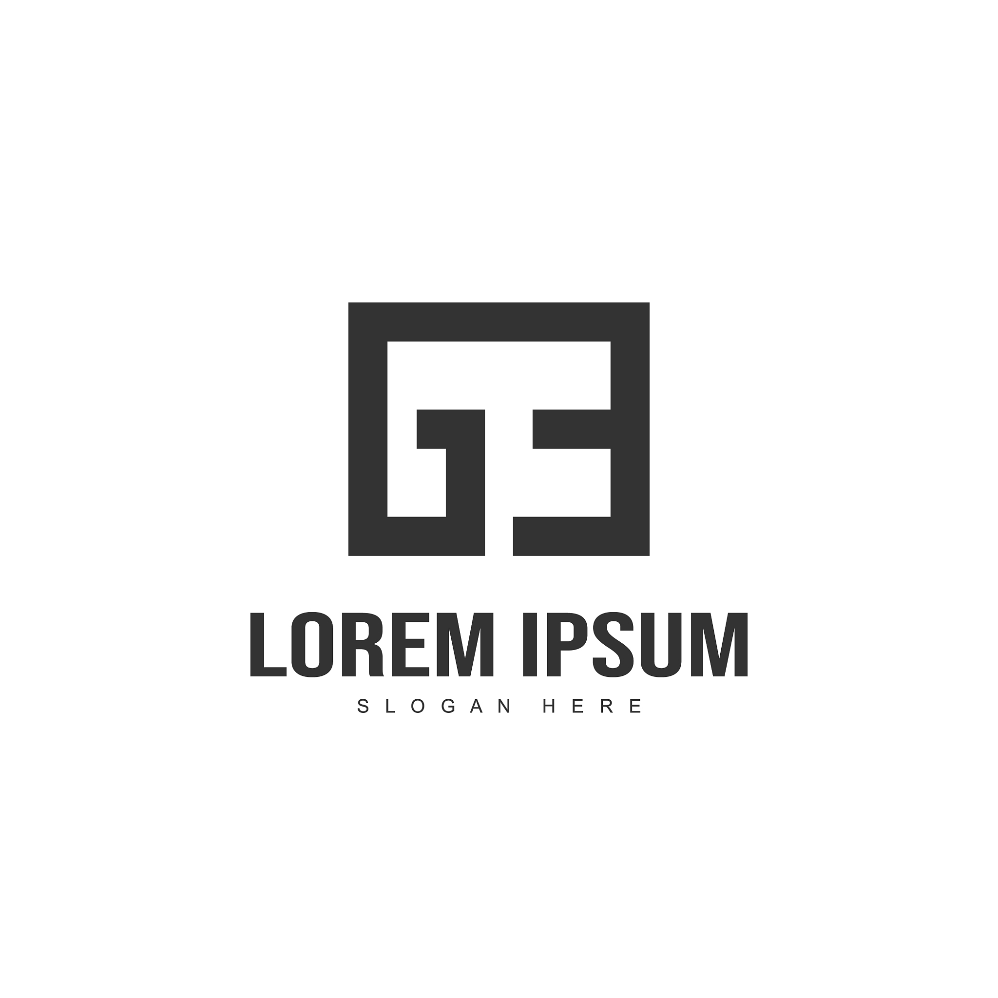 initial letter logo design minimal letter logo
