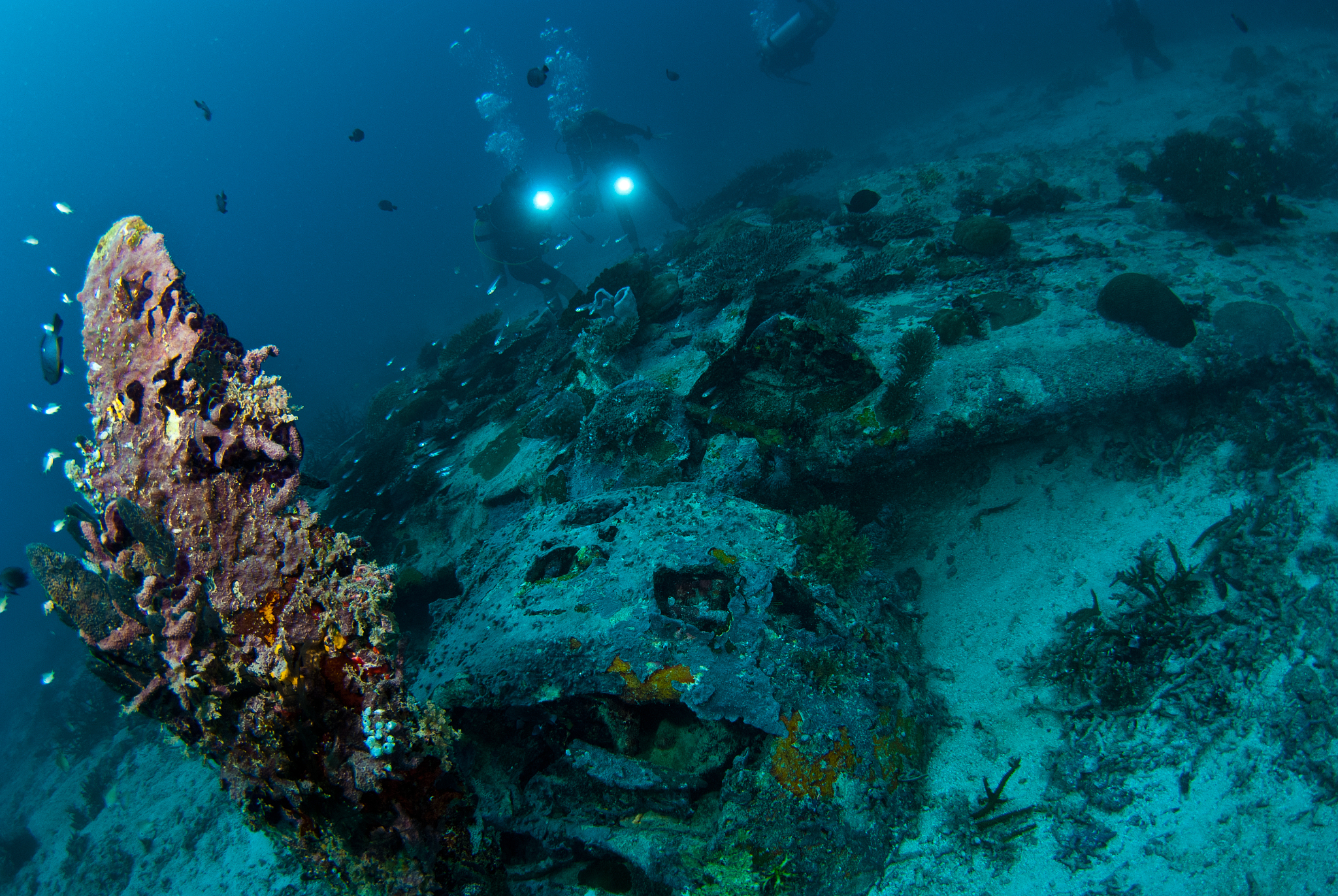 underwater plane wreck