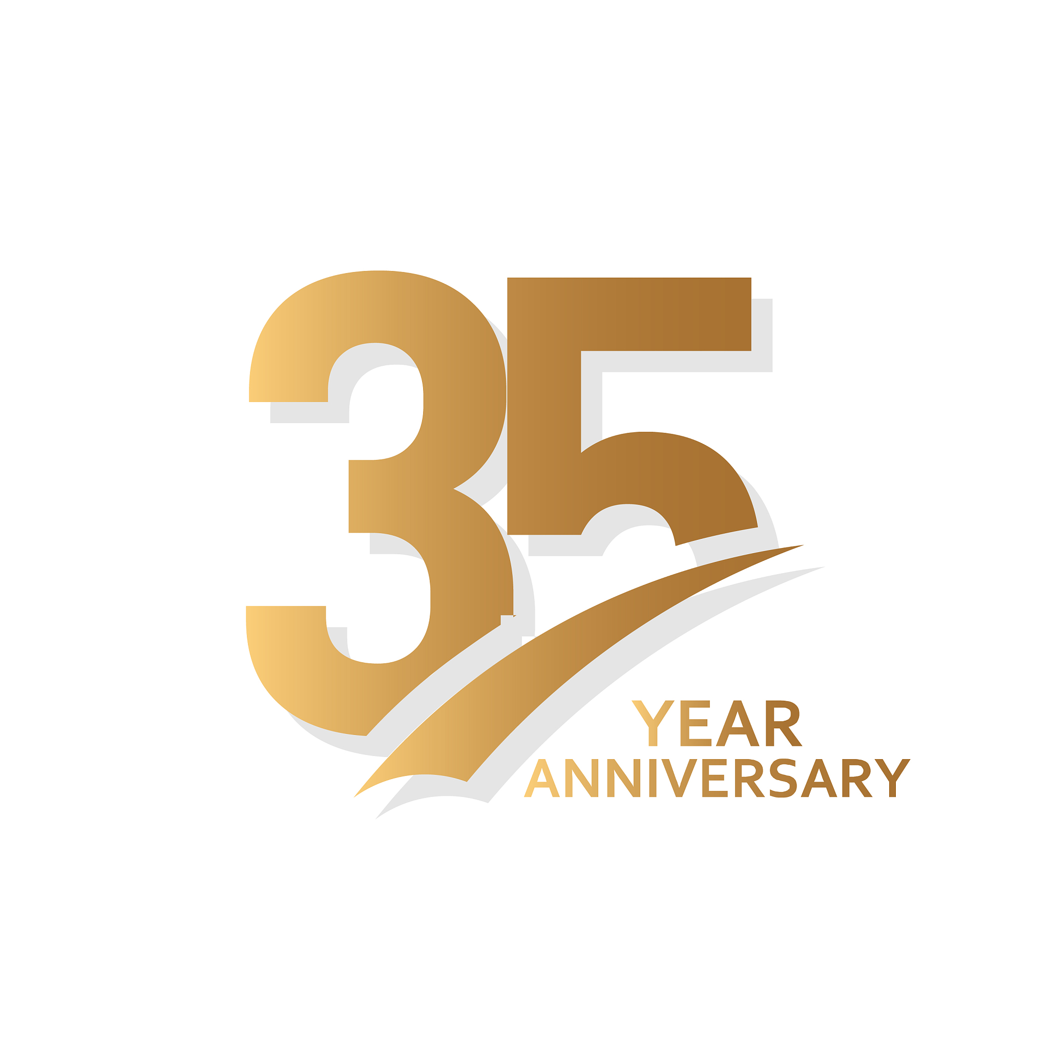 35 year anniversary template design