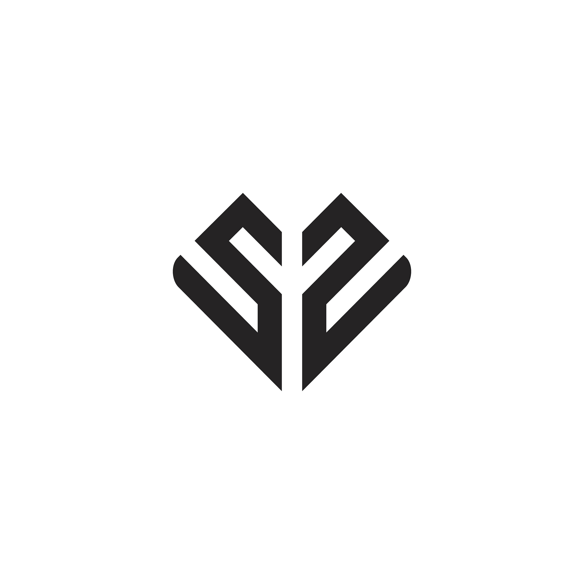sz letter logo icon design template elements