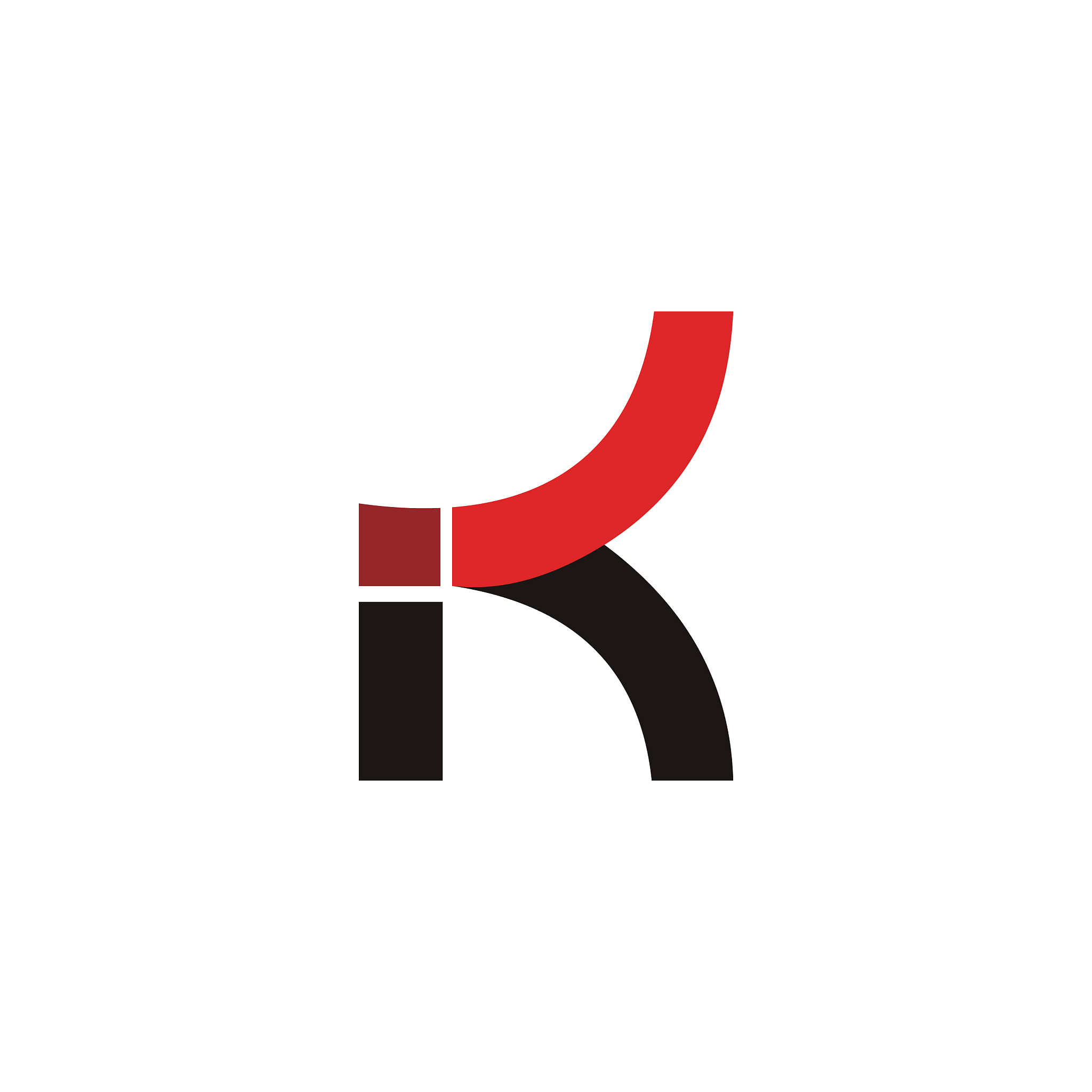 initial letter k logo design template