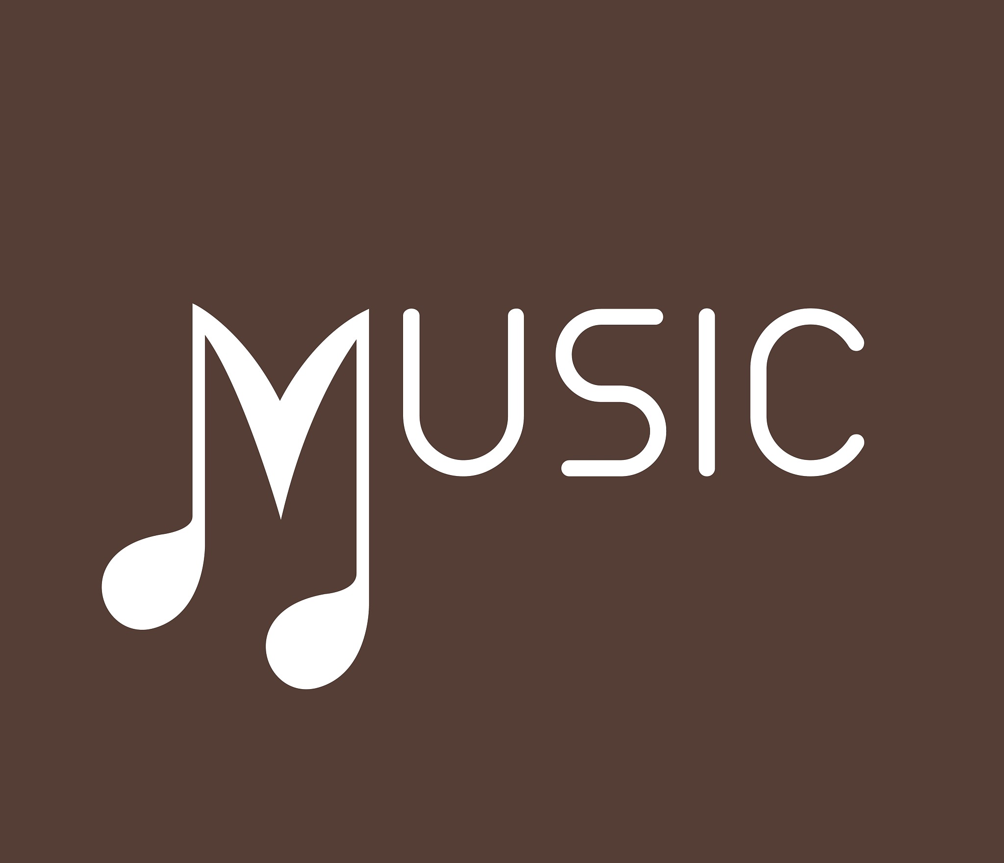 music logo with note