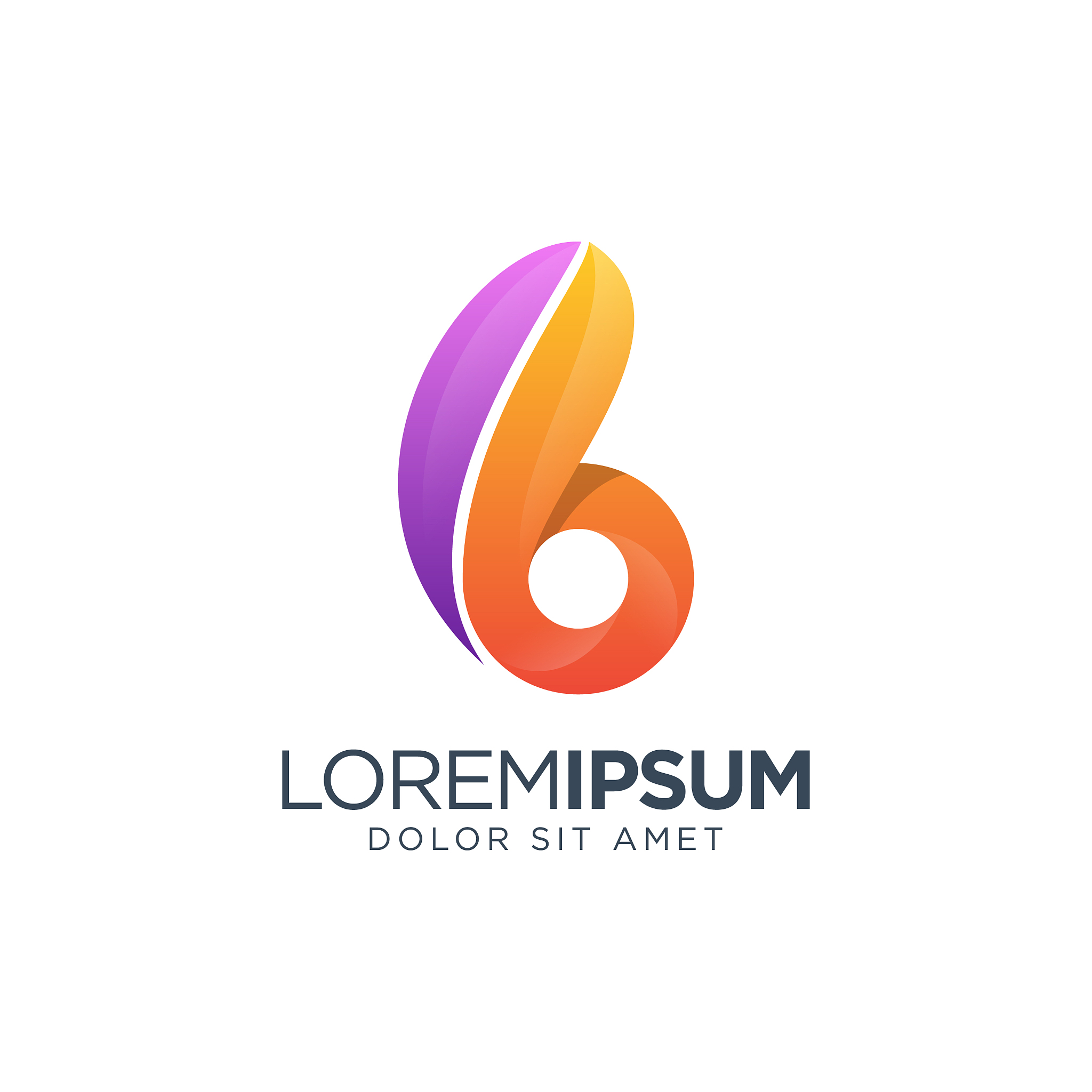 number six logo design