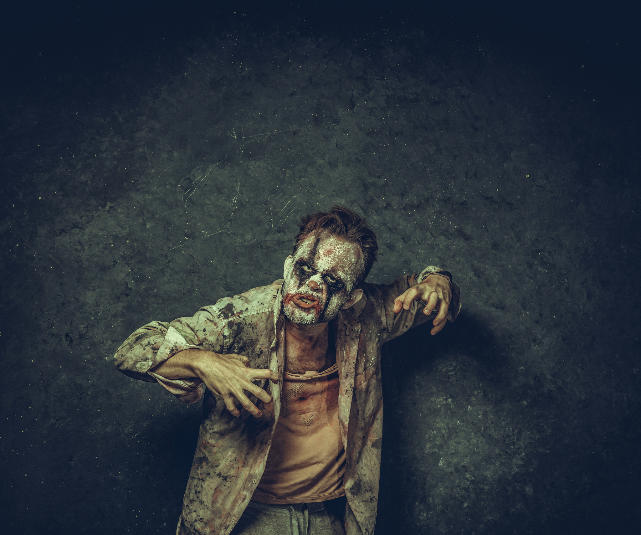 angry halloween clown