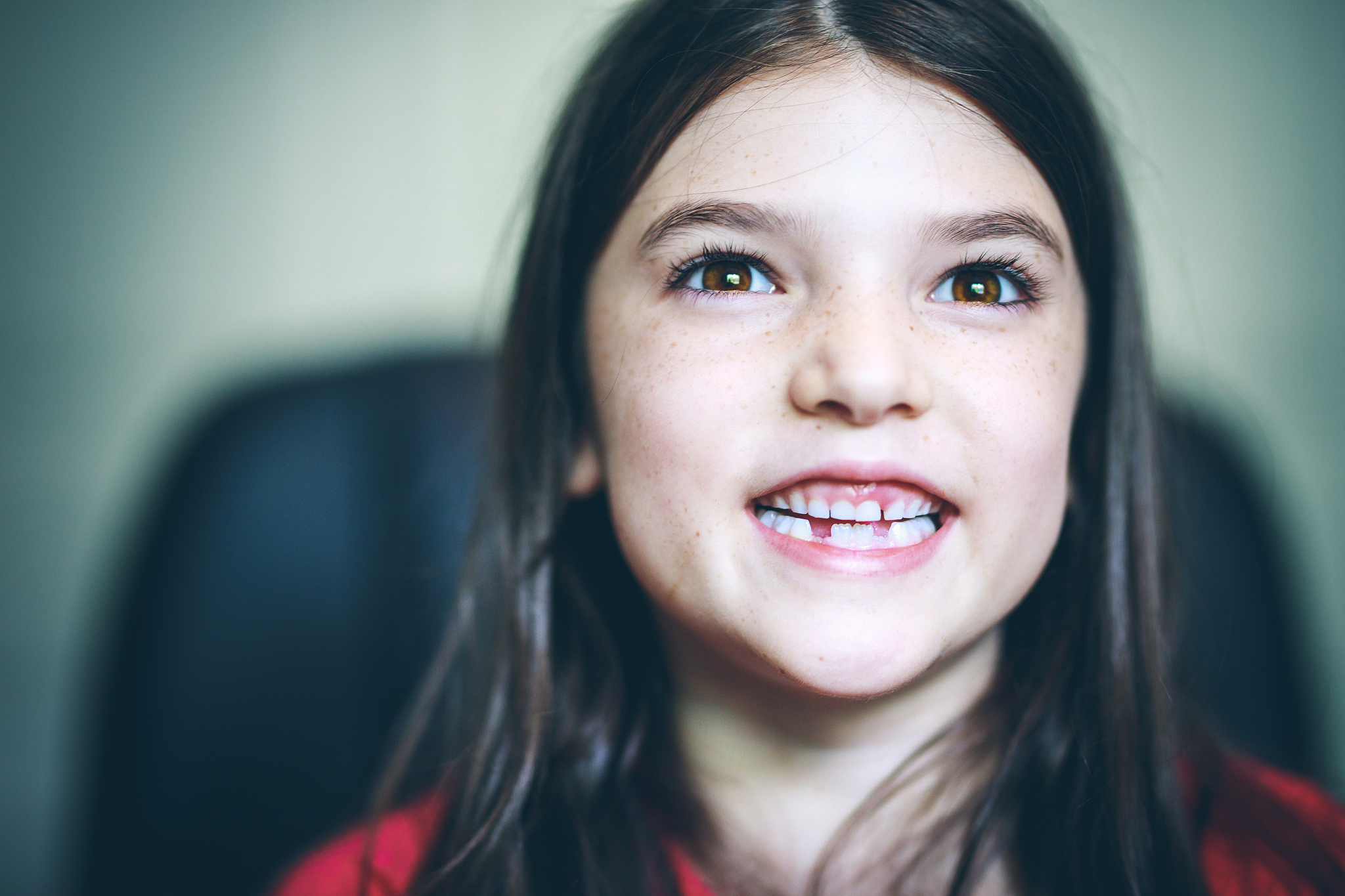 young girl close up
