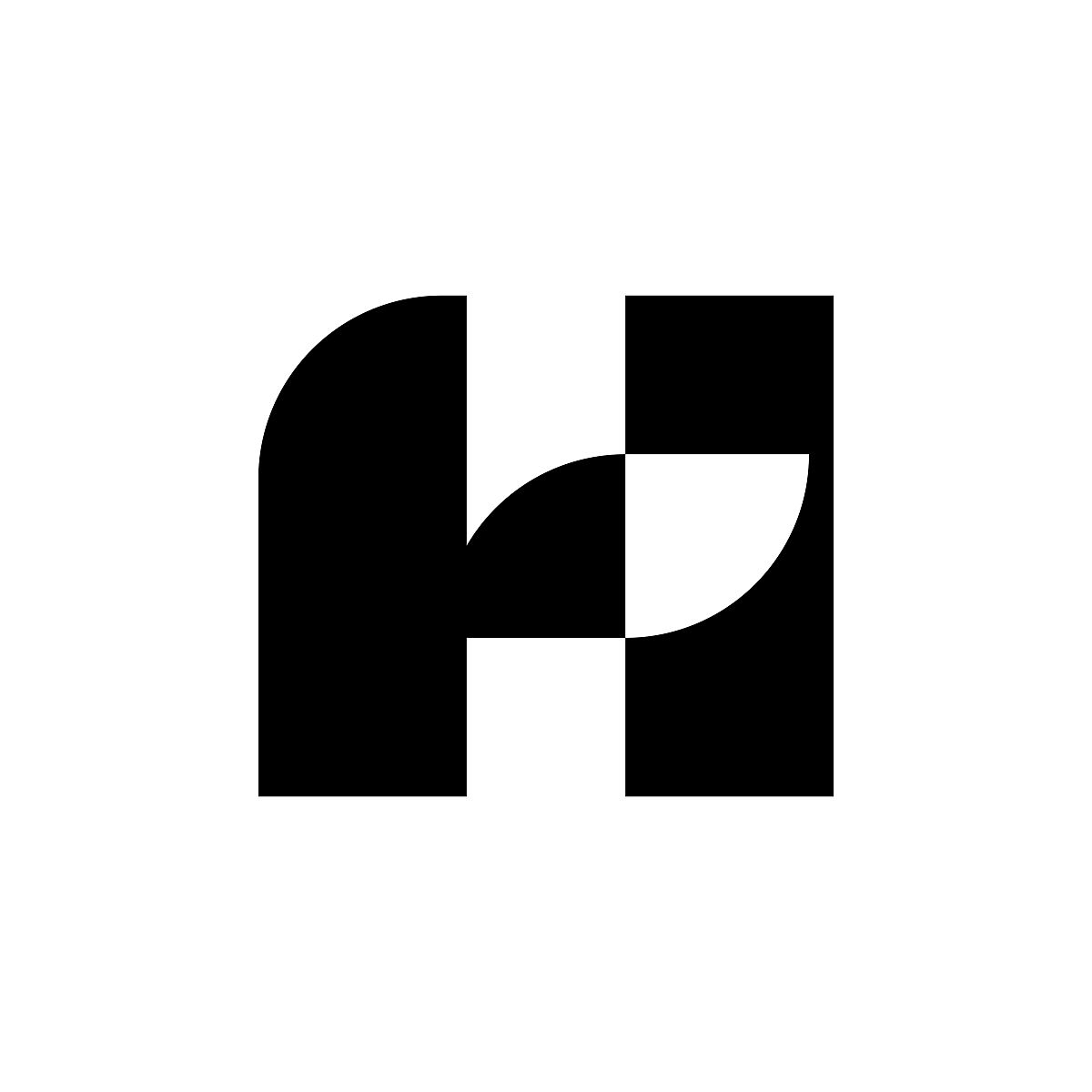 字母h的标志.图标设计