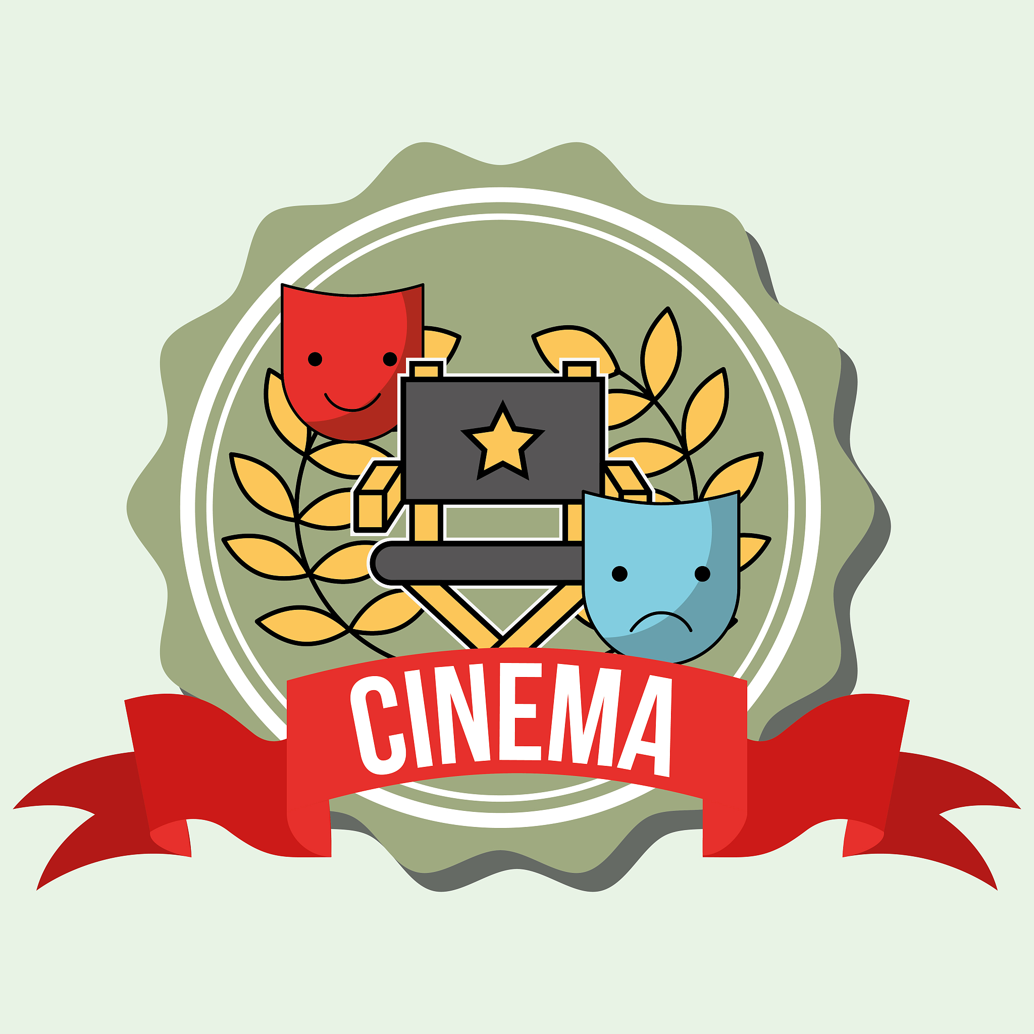 <strong>电影</strong>,影片,艺术,进行中,椅子,绘画插图,符号,标签,面具,眼镜