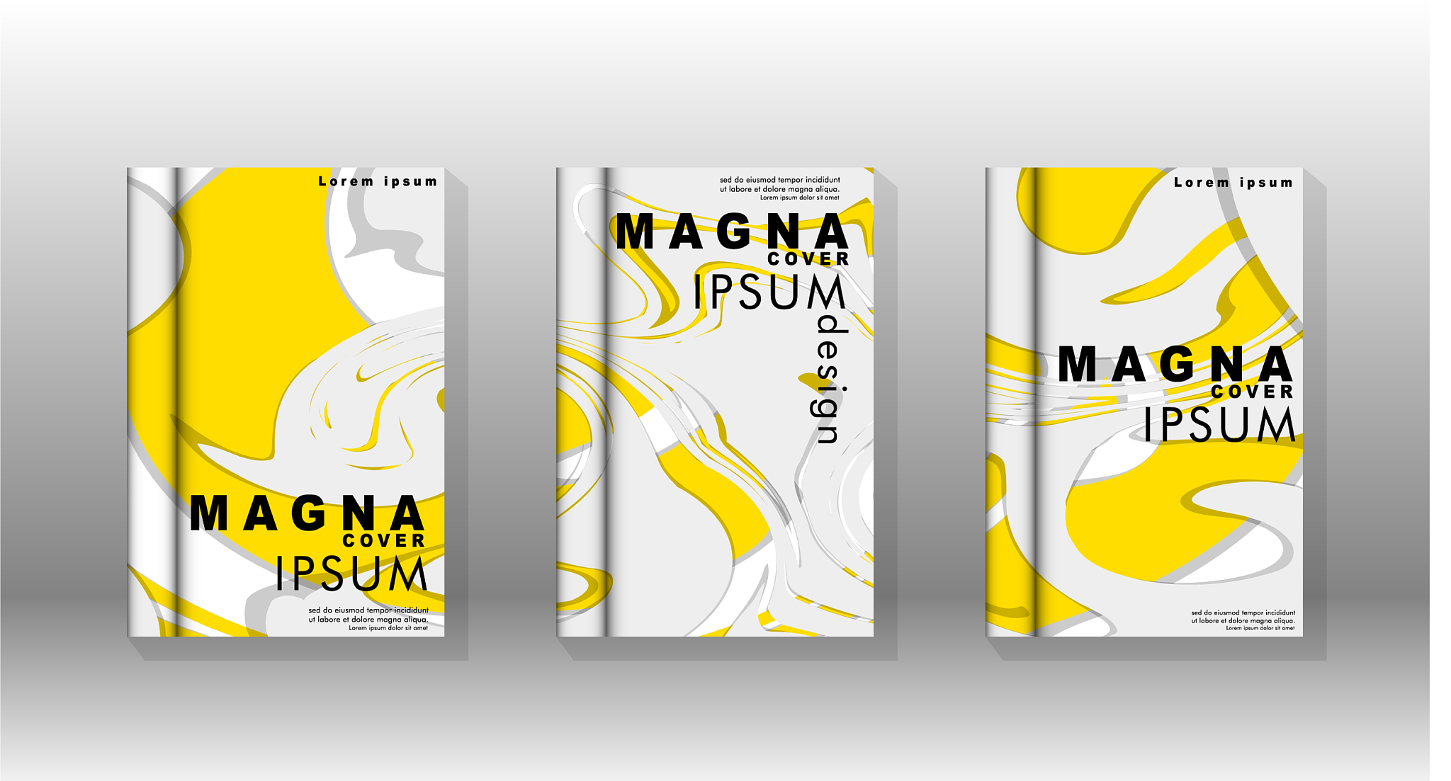 abstract cover with liquid elements book design