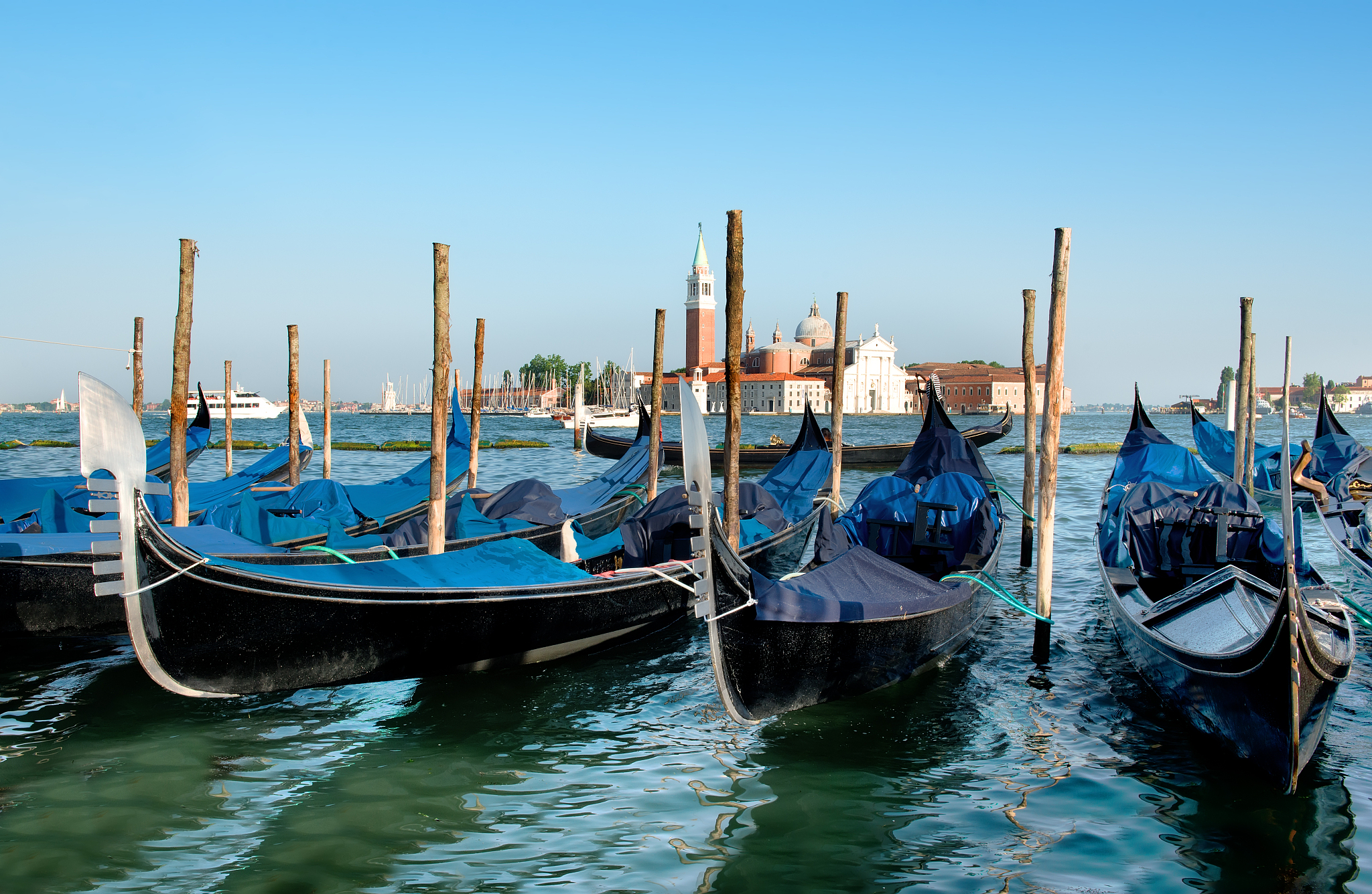 gondolas in grand canal