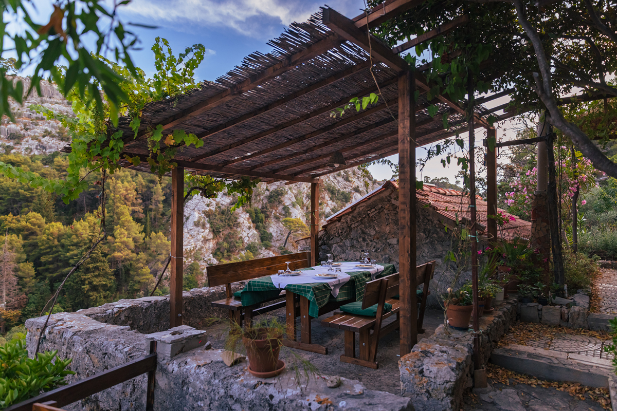 在花园露凉亭下与同事齐聚一堂畅谈有说有笑一起吃着自己烤的烧烤哈着啤酒在自家院落就能轻松感受到原味的淄博烧烤