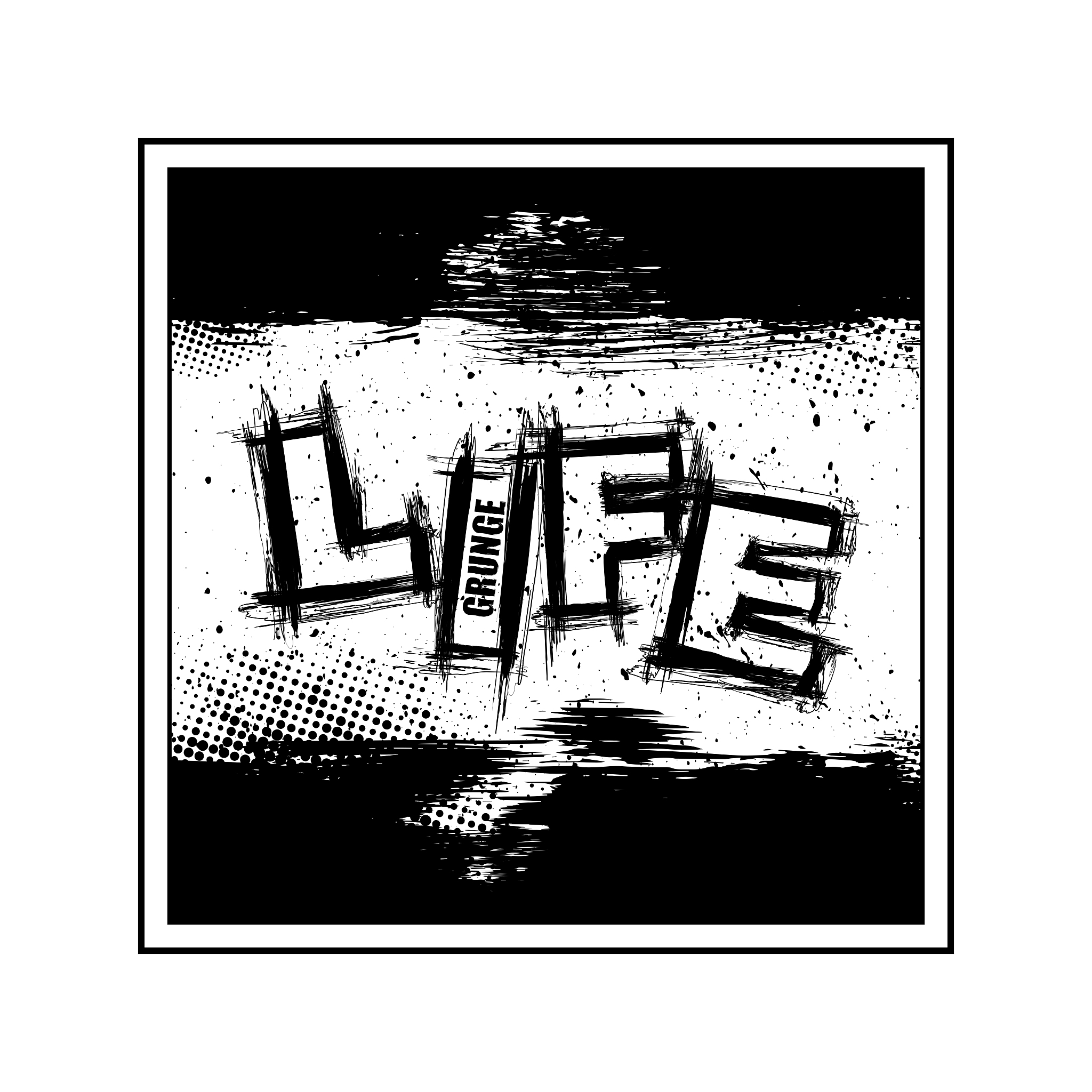life text grunge ink wallpaper