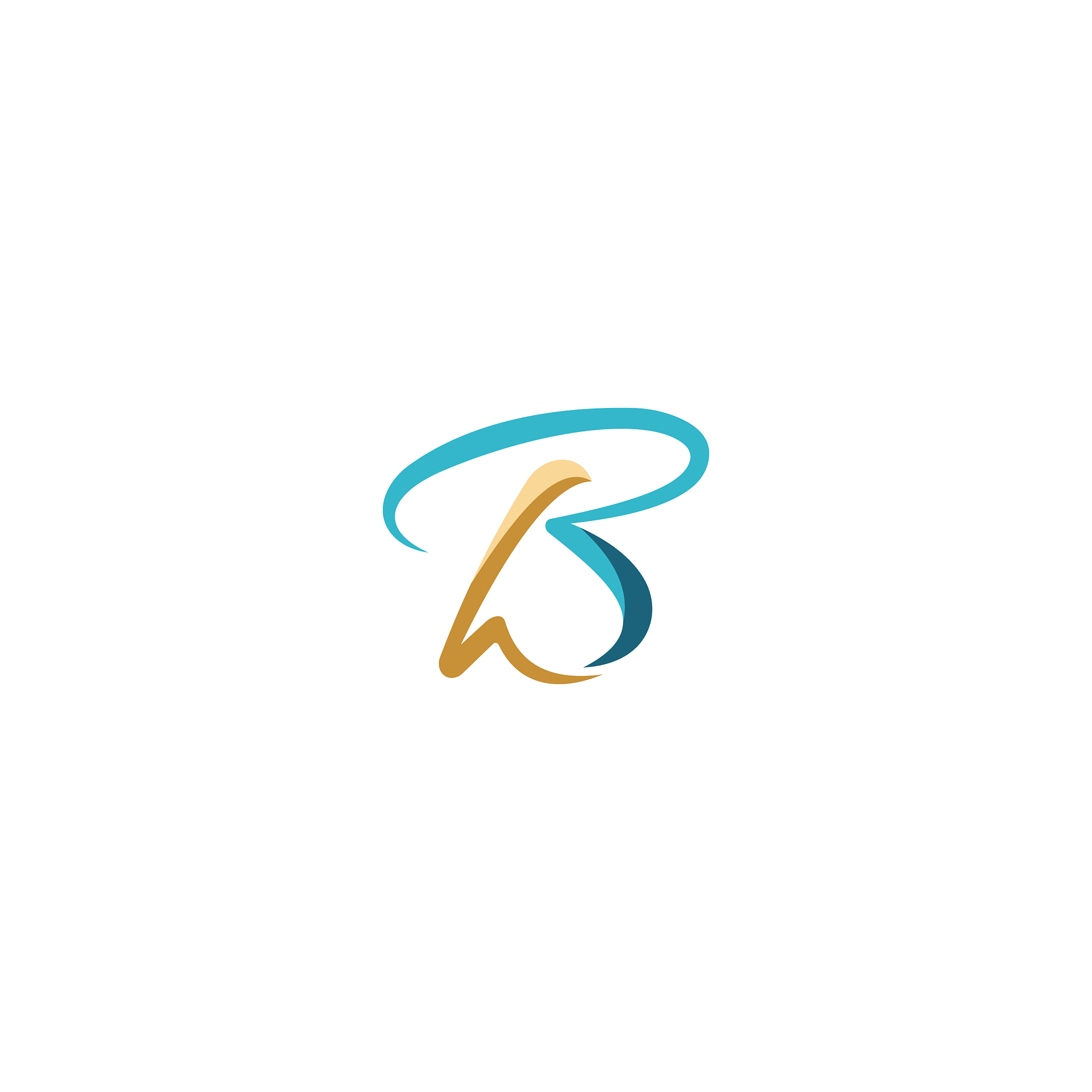 initial letter bh or hb logo design template