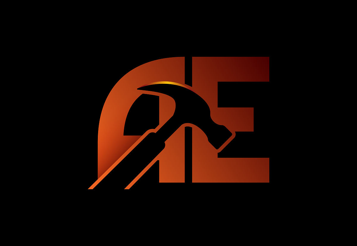 首字母字母a e标志设计矢量.图形字母符号为公司业务